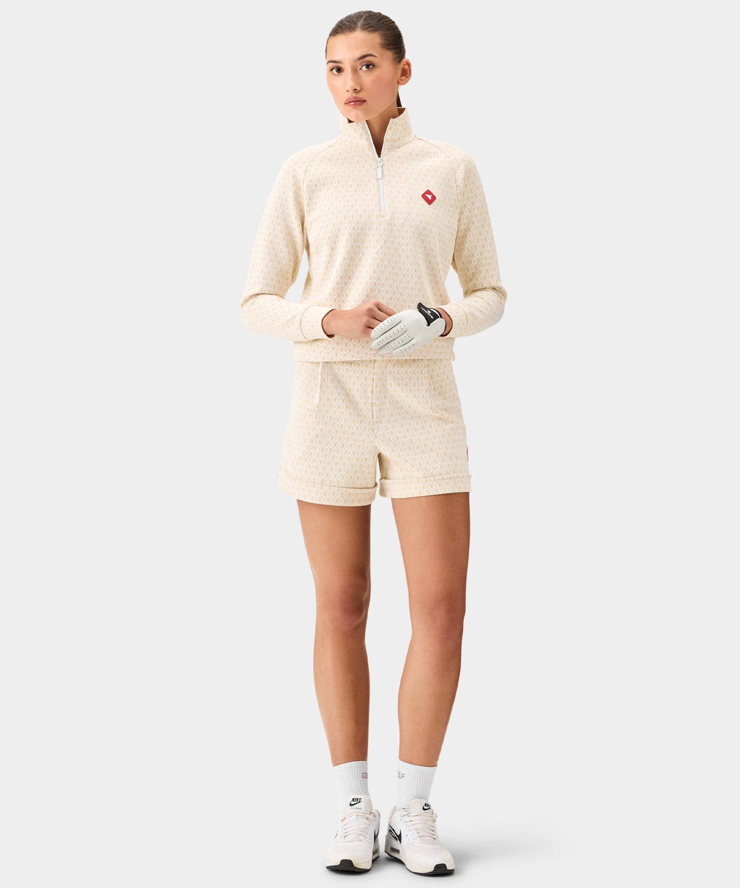 Cableline Pleated Shorts - Yellow
