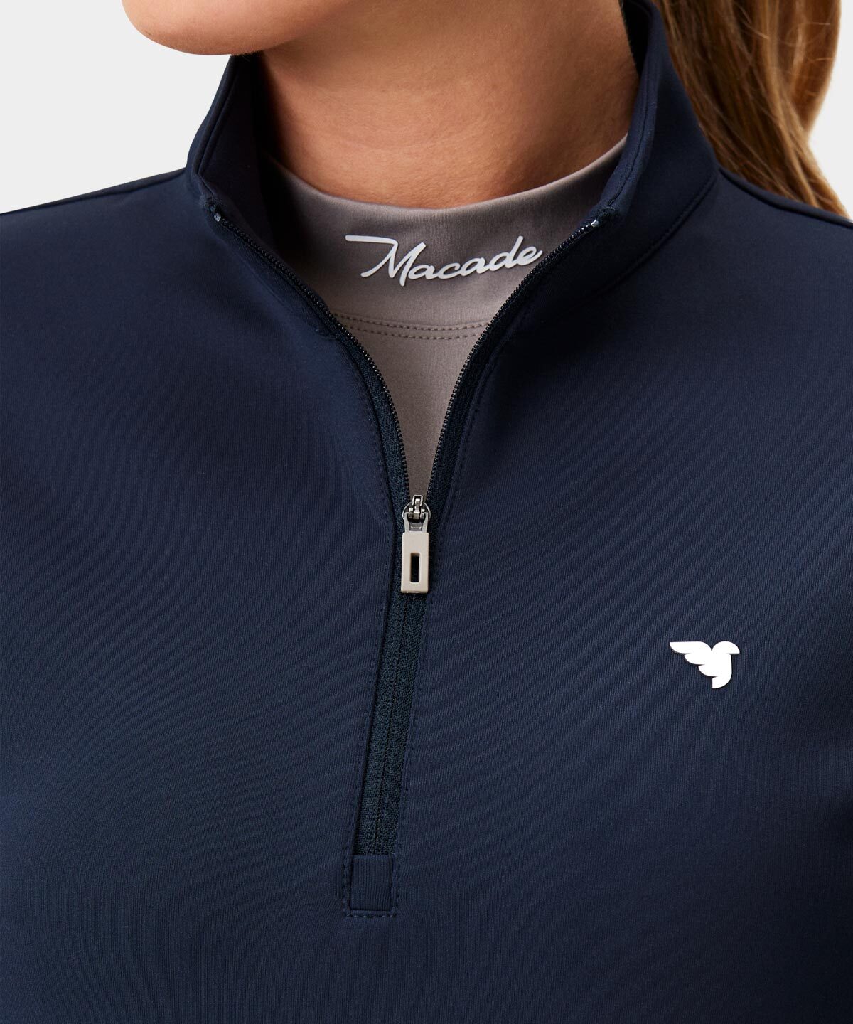 Dark Blue Therma Quarter Zip Macade Golf