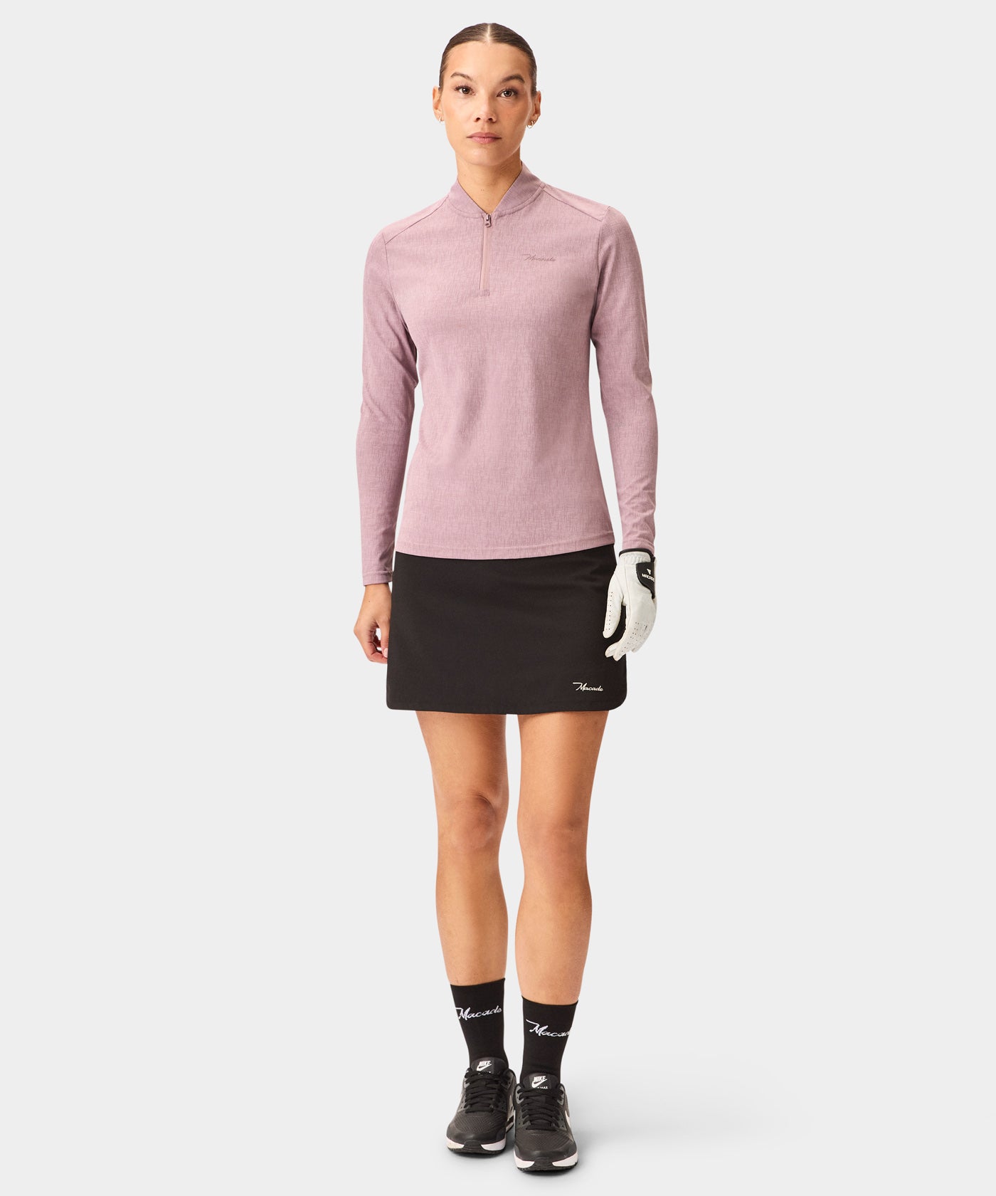 Dawn Mauve Long-Sleeve Bomber Shirt