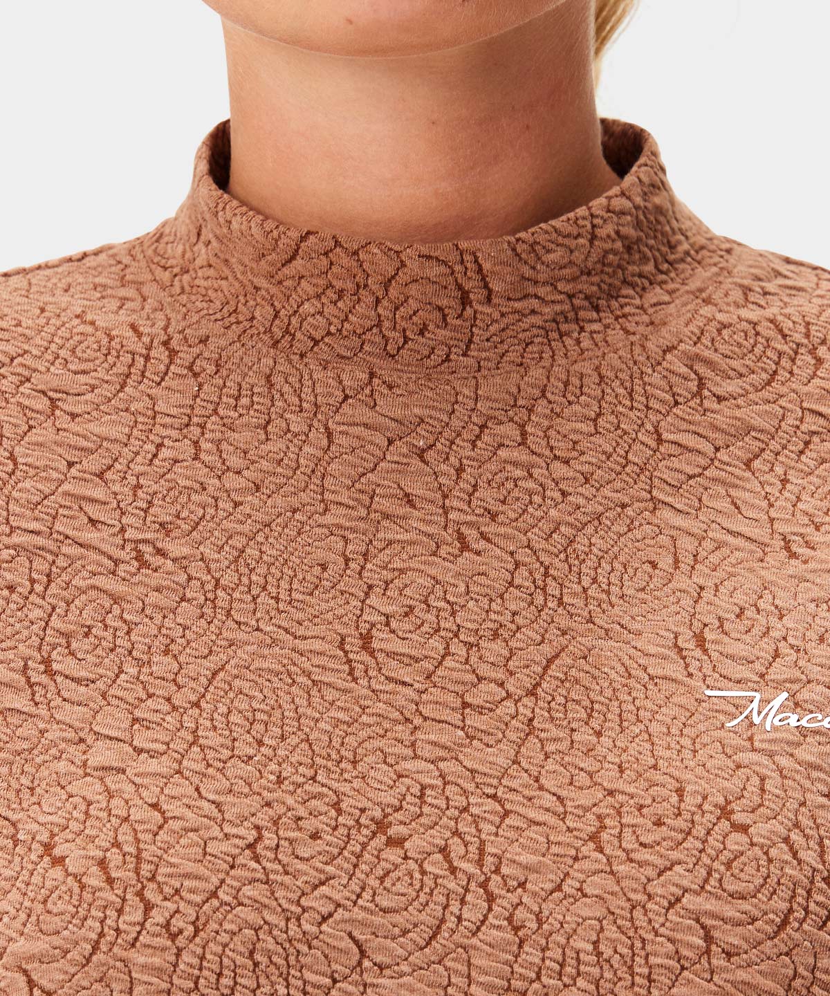 Sienna Mock Neck Players Tee Macade Golf