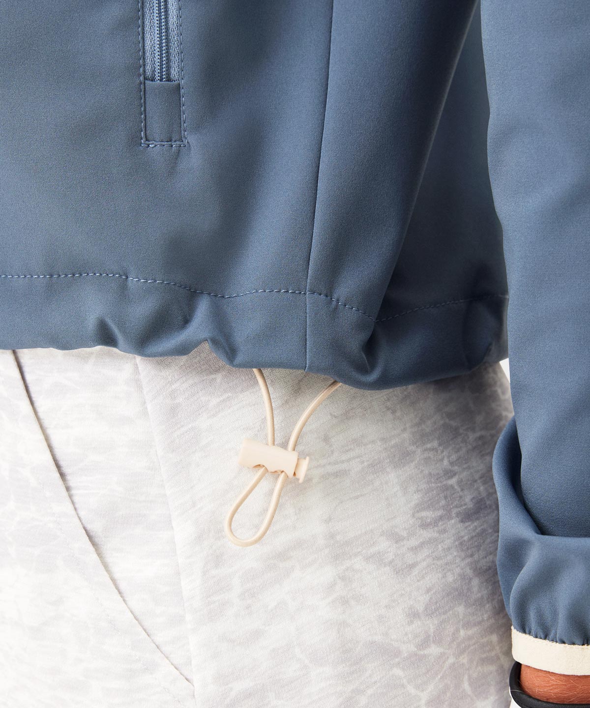 Stone Blue Players Cropped Anorak Macade Golf