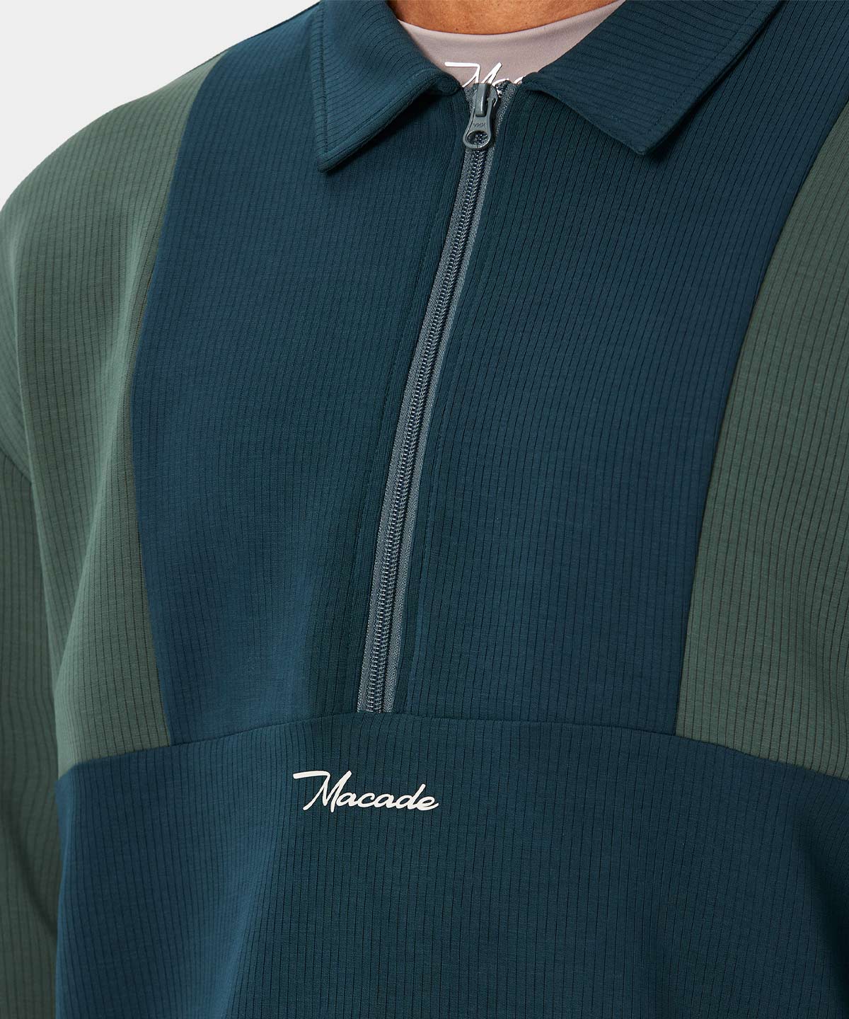 Green Tech Range Zip Sweater