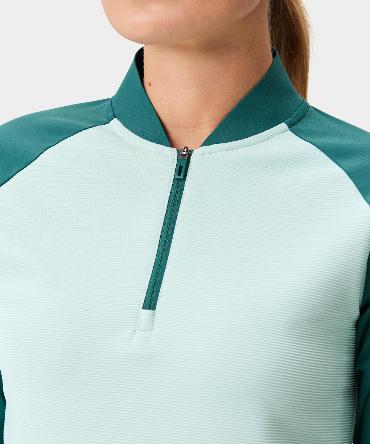 Mint Tech Bomber Zip