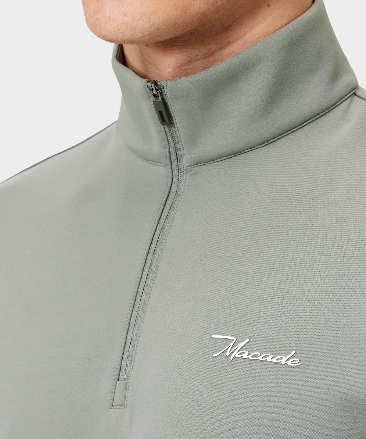 Sage Green Stage Quarter Zip Macade Golf