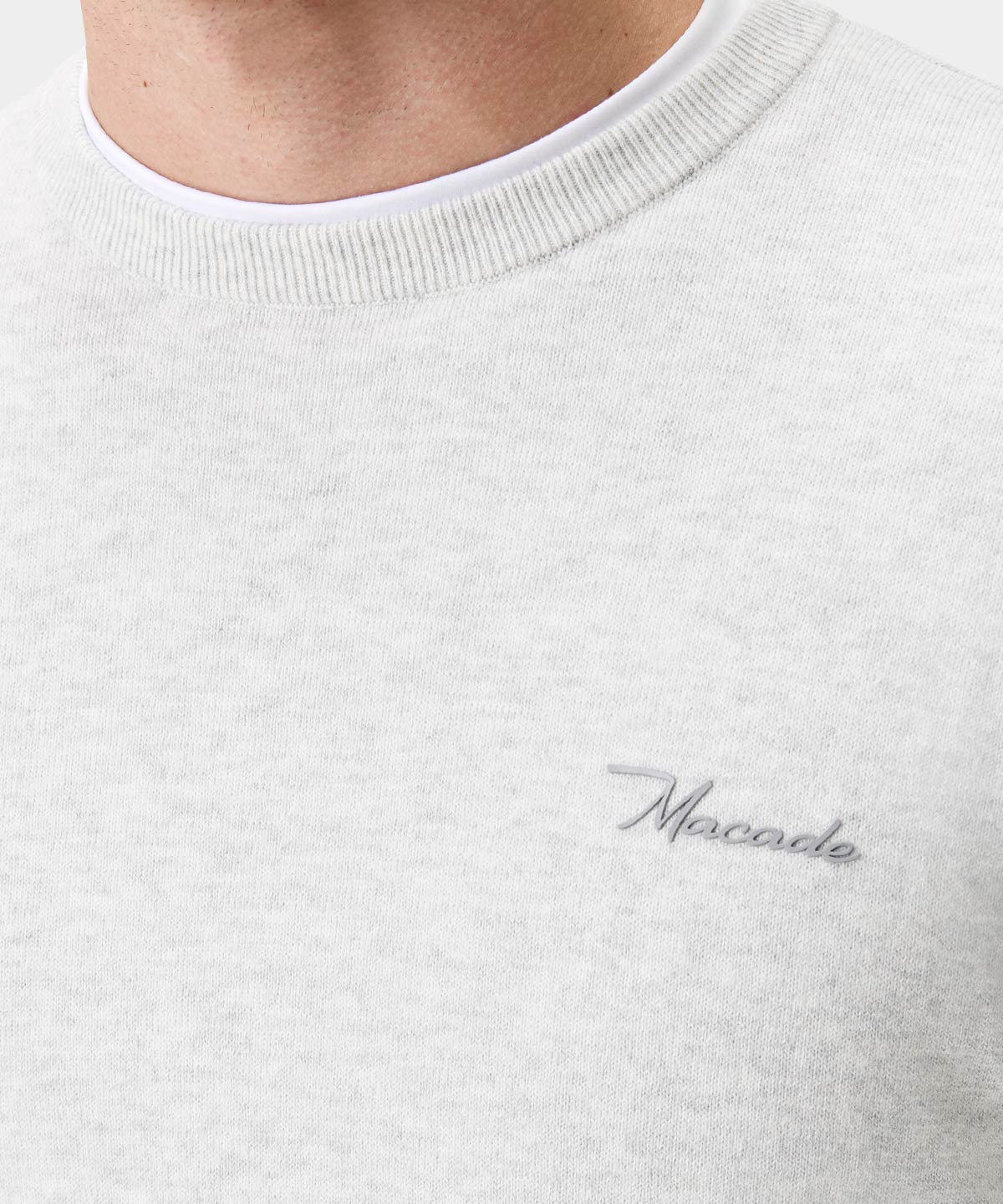 Grey Melange Tour Crewneck