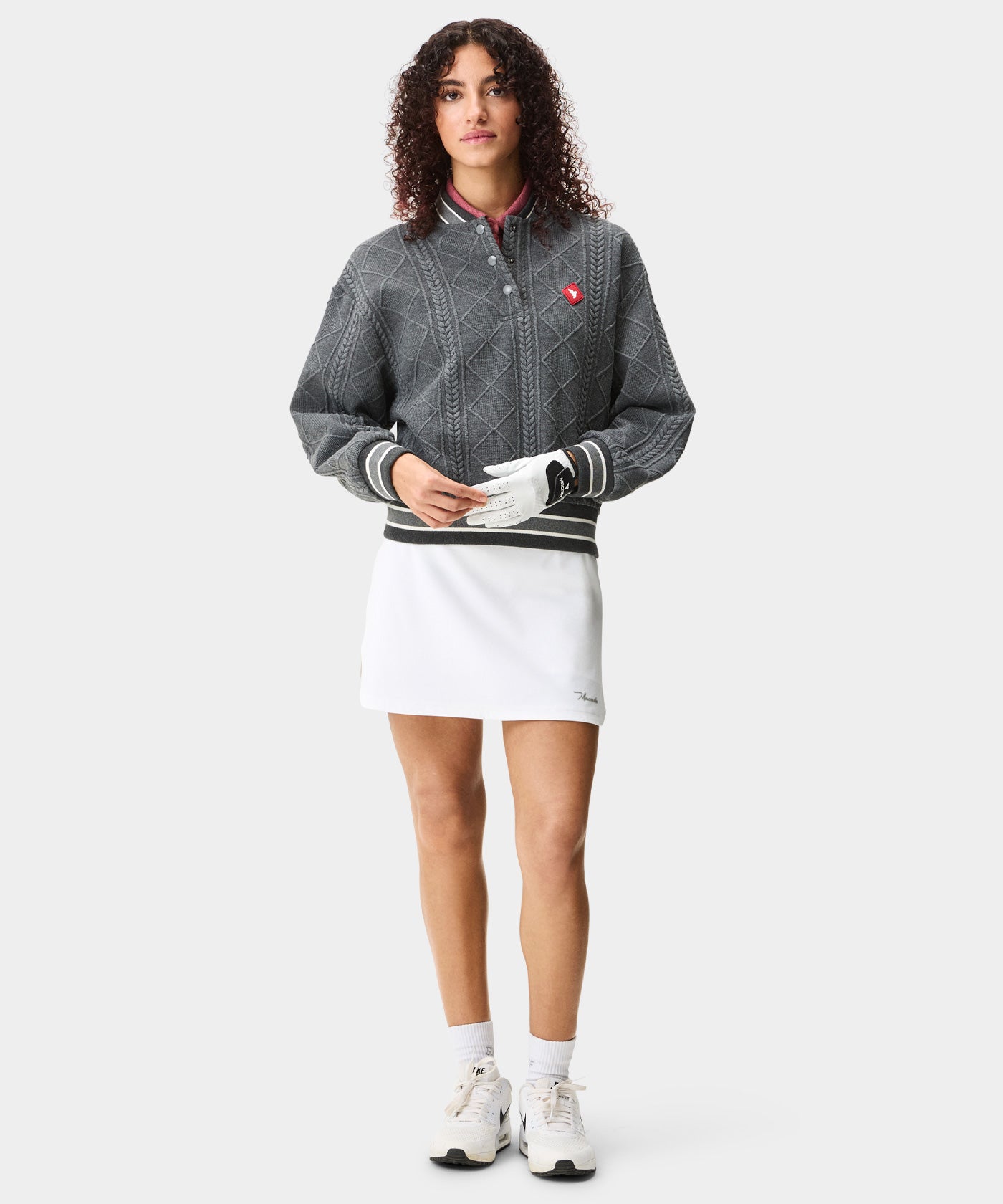Grey TR Bomber Pullover