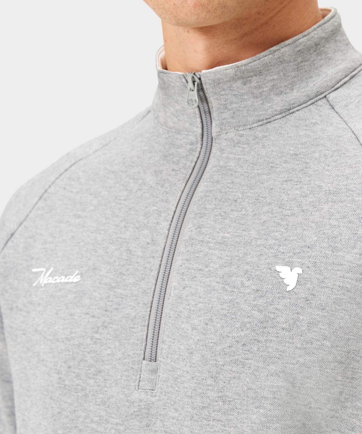 Grant Grey Performance Quarter Zip Macade Golf