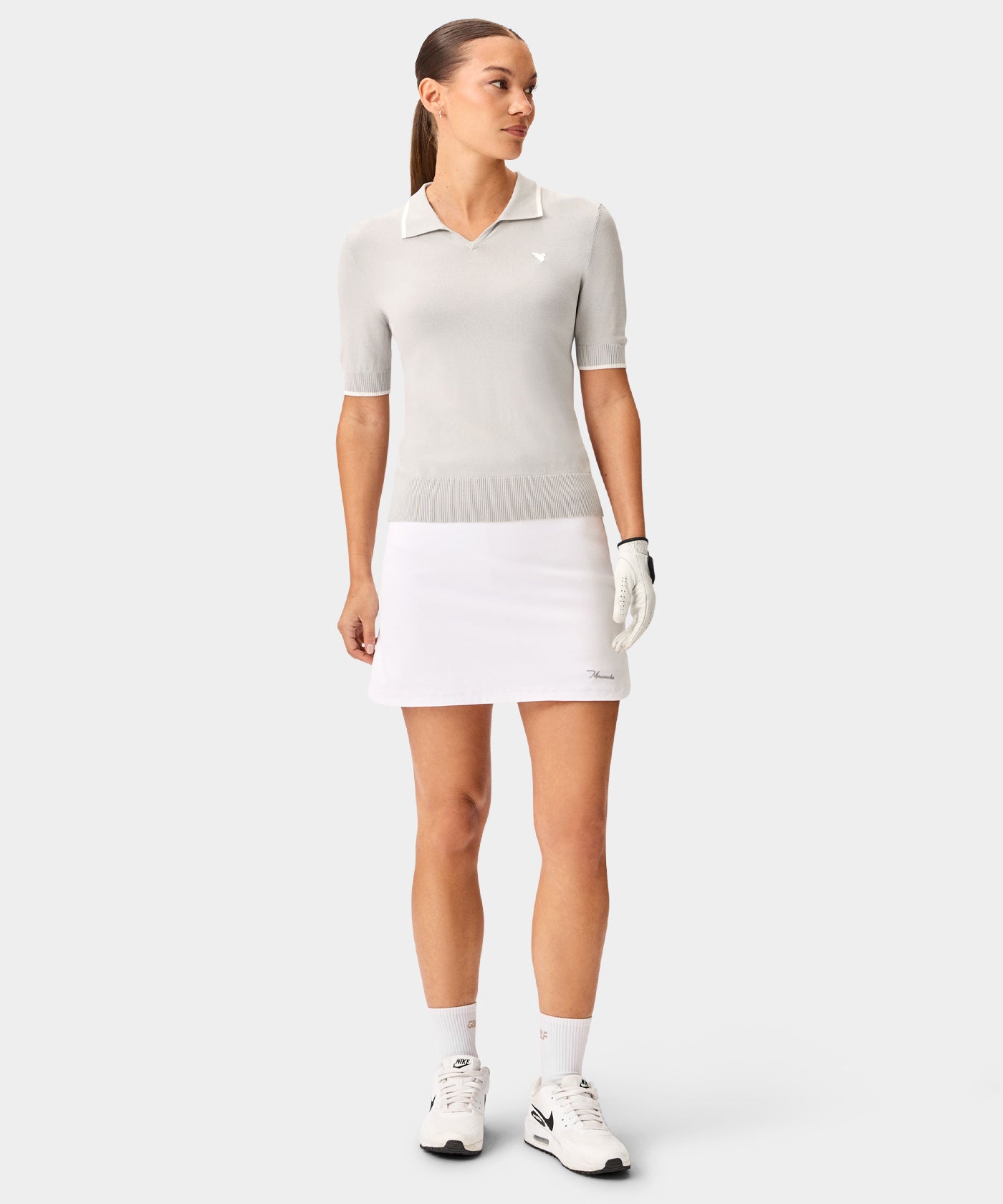 Kaya White Flex Skort