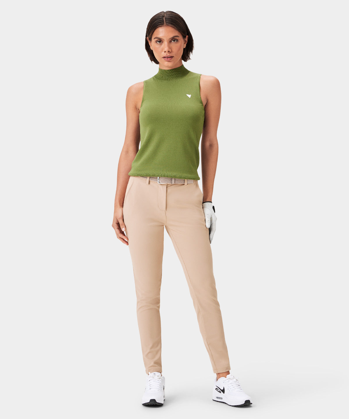 Kayla Sheen Green Air Sleeveless Top