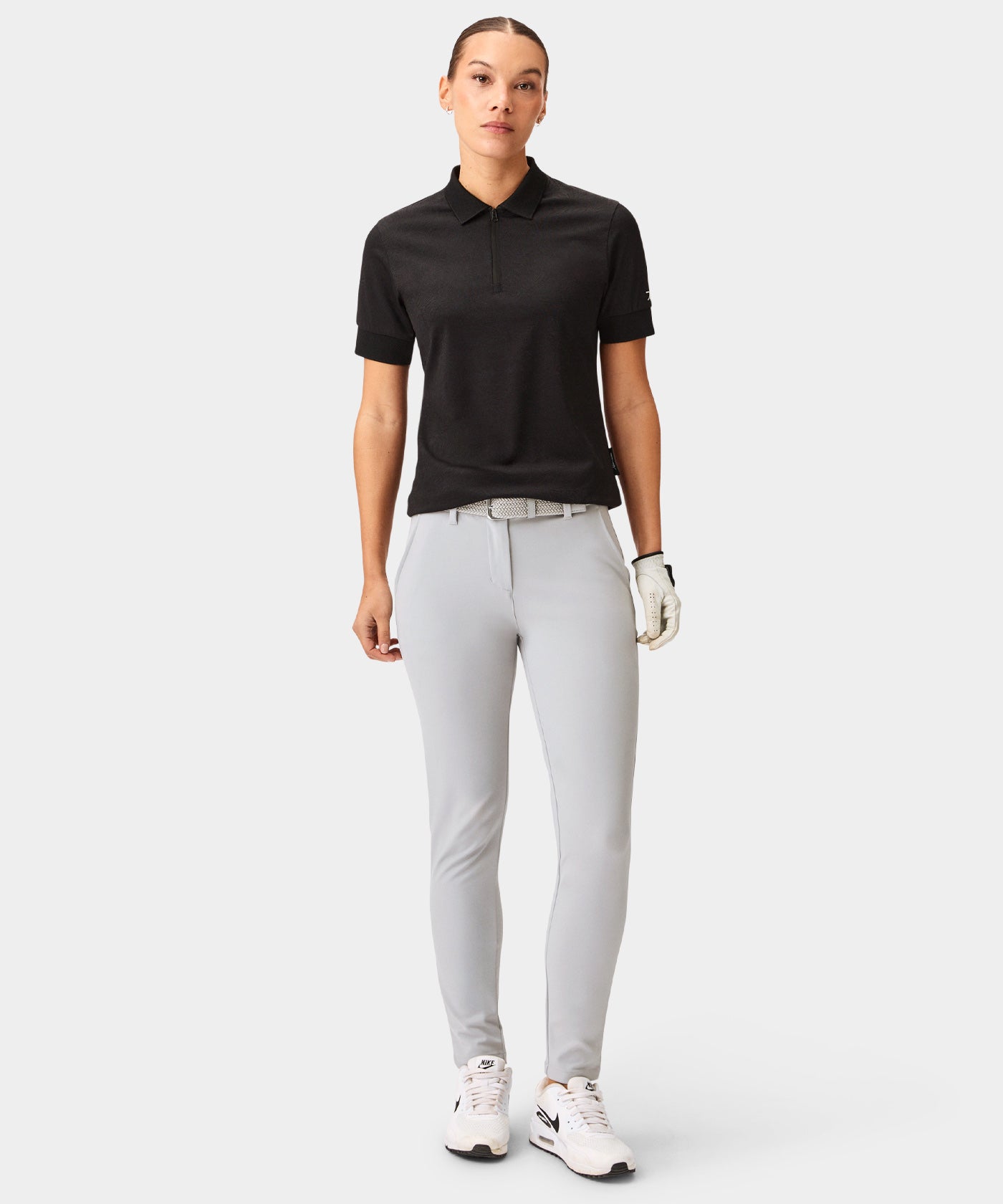 Lace Black Paisley Zip Shirt