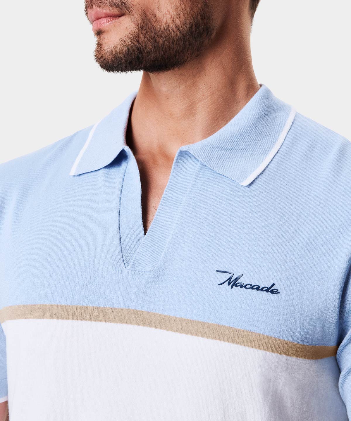 Mac Intarsia Knit Shirt Macade Golf