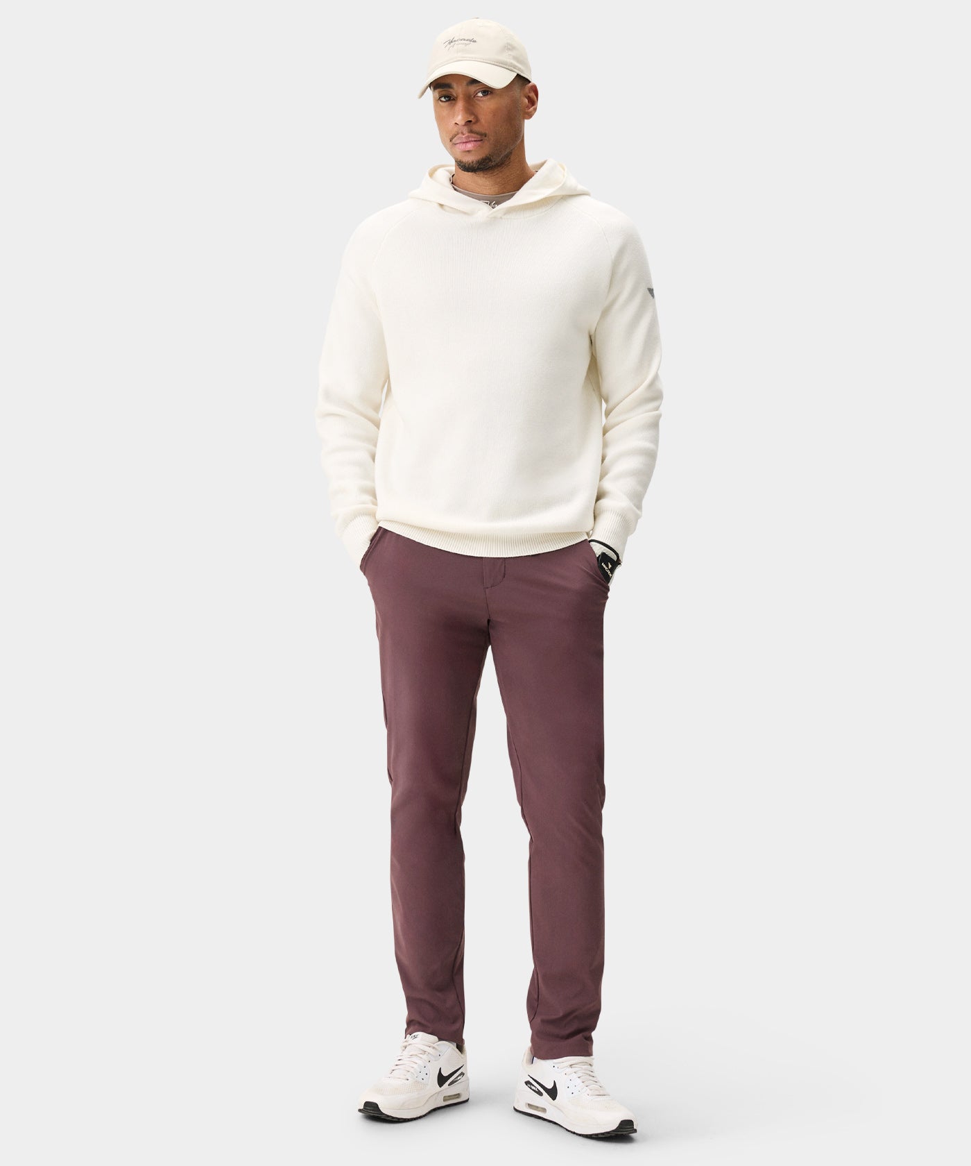 Lightweight Slim Trouser - Mauve