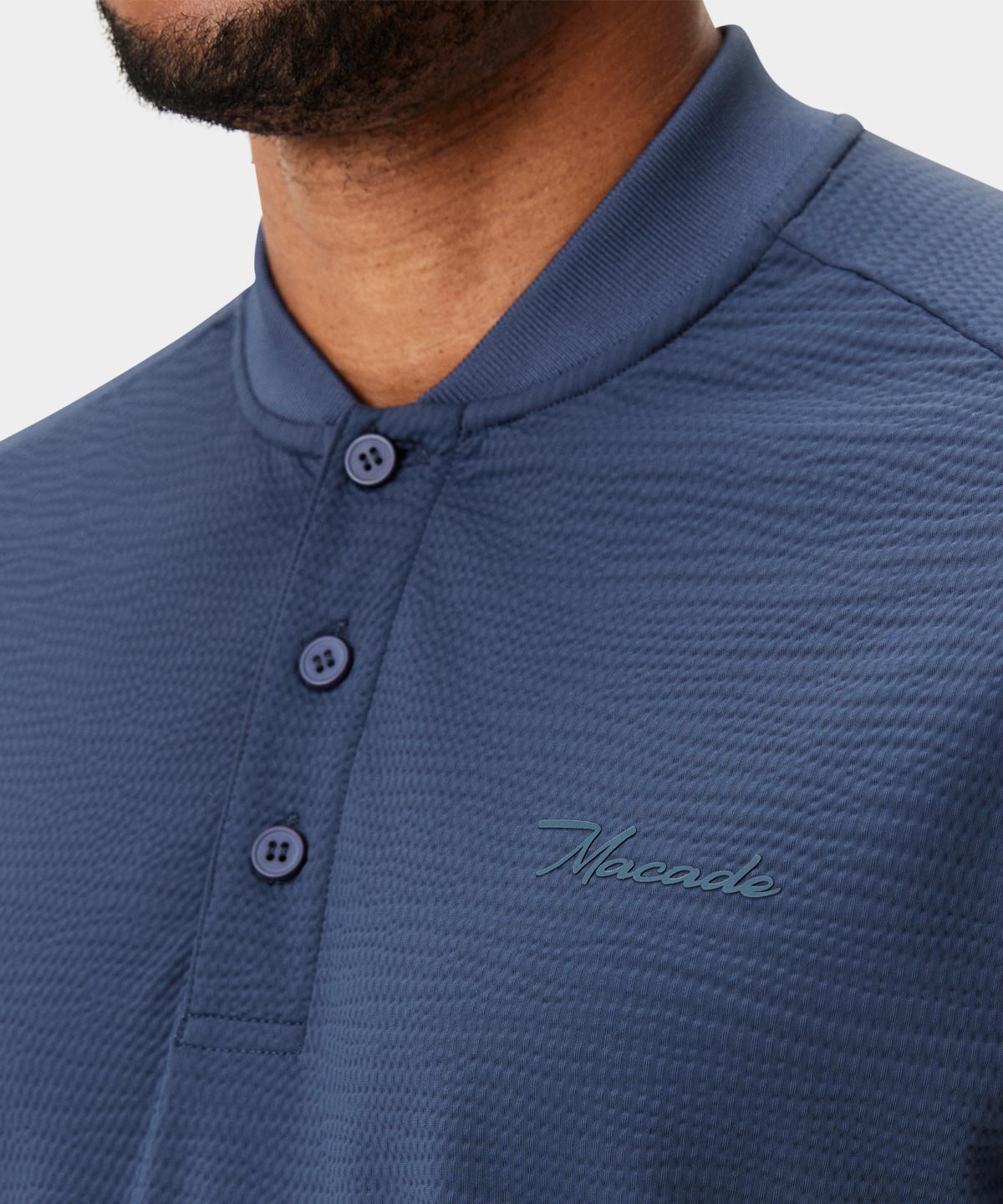 Club Stone Blue Bomber Shirt Macade Golf