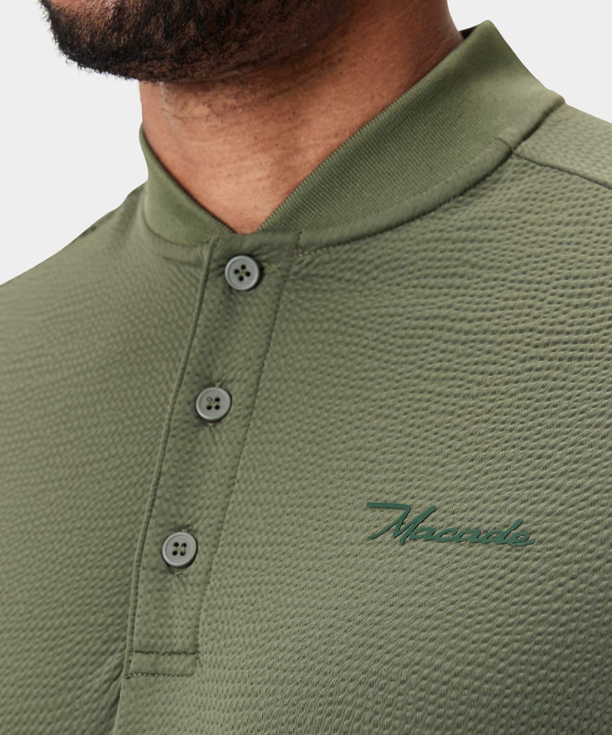 Club Forest Green Bomber Shirt Macade Golf