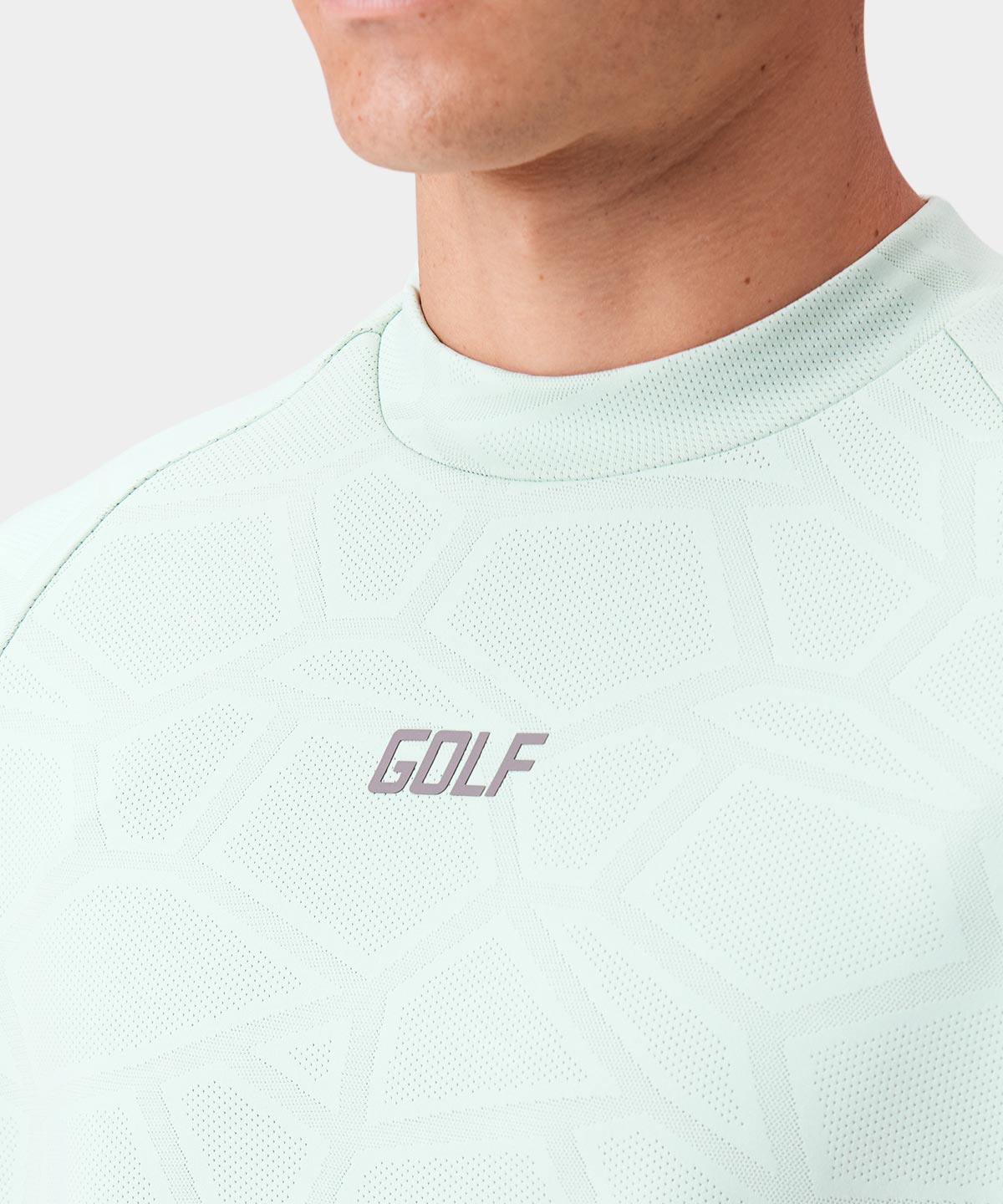 Mint Low Mock Tech Tee Macade Golf