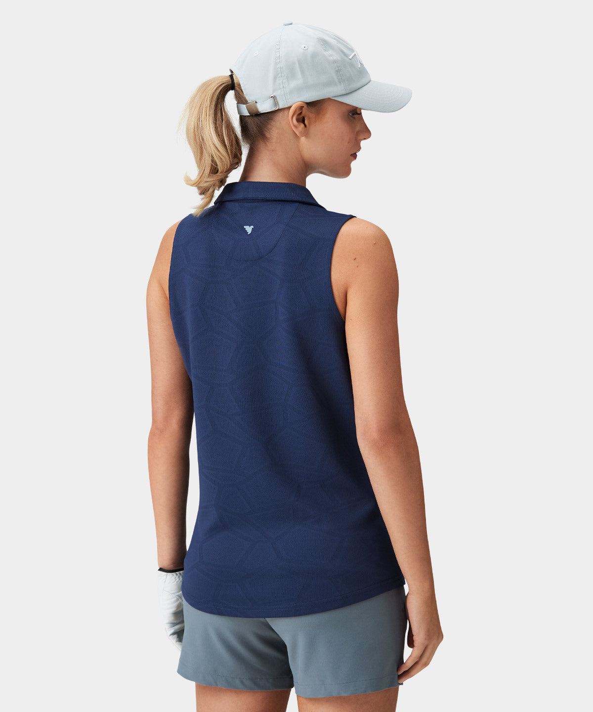 Dark Blue Tech Sleeveless Shirt Macade Golf