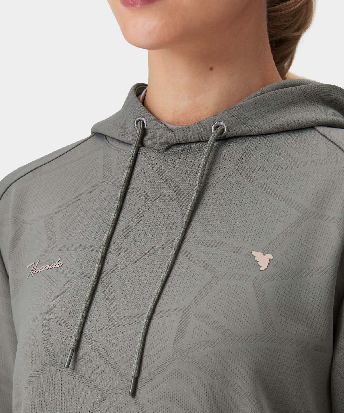 Olive Tech Cropped Hoodie Macade Golf