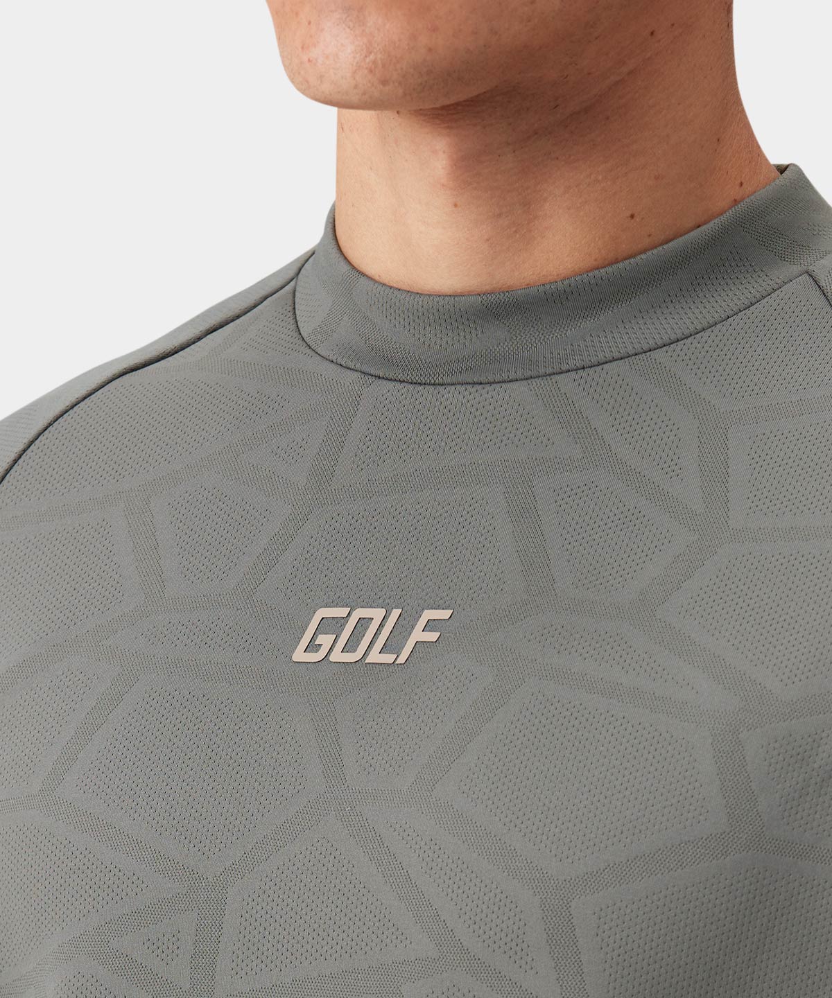 Olive Low Mock Tech Tee Macade Golf