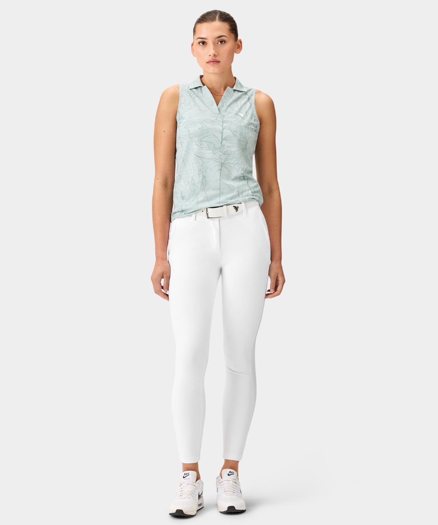 Paige Sleeveless Shirt - Green Palm