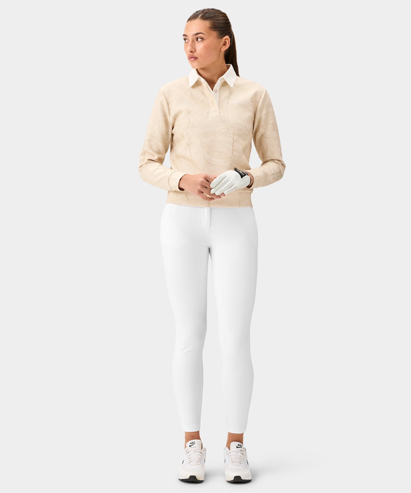 Rae Palm Polo Sweatshirt