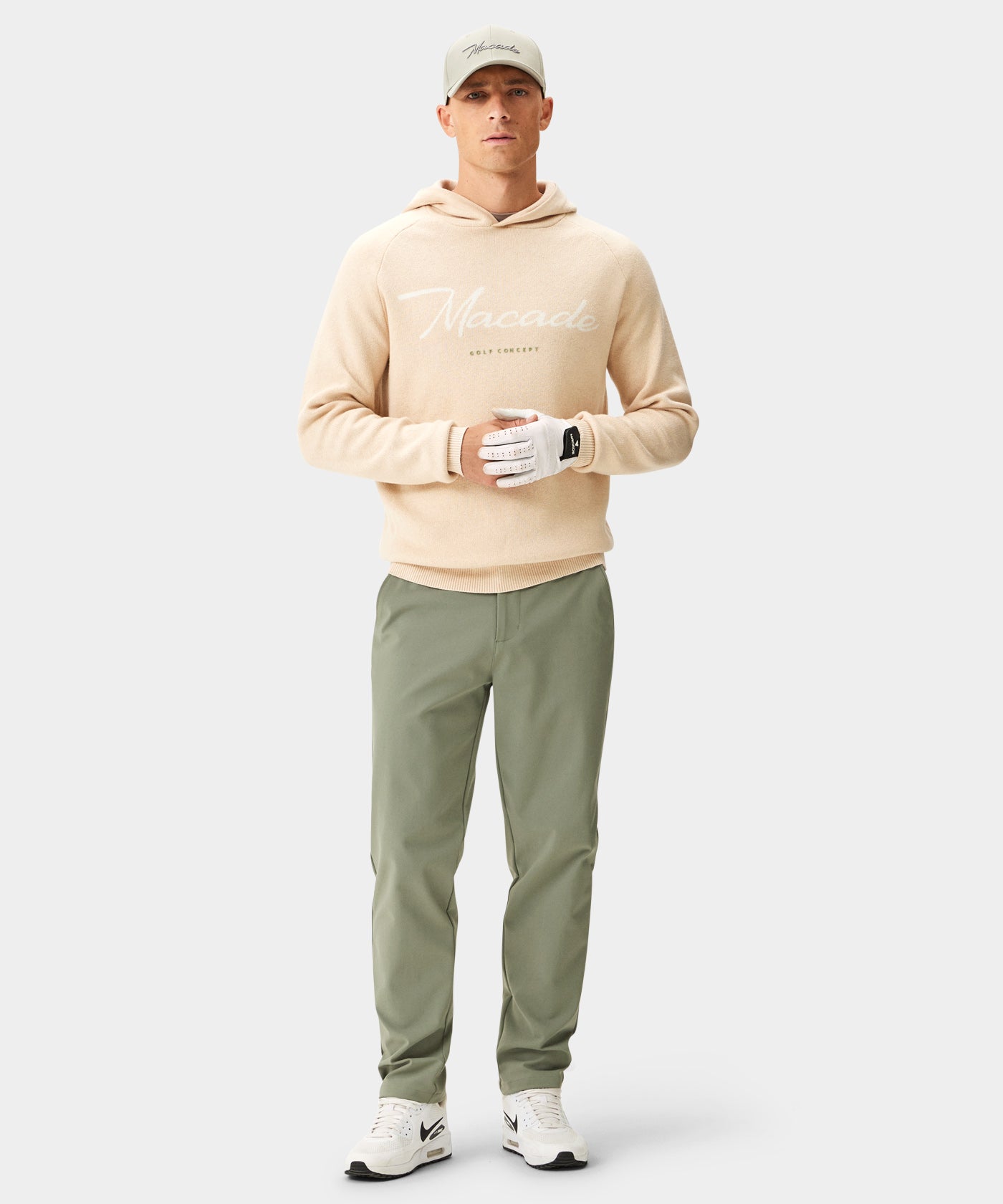 Sand Signature Knit Hoodie