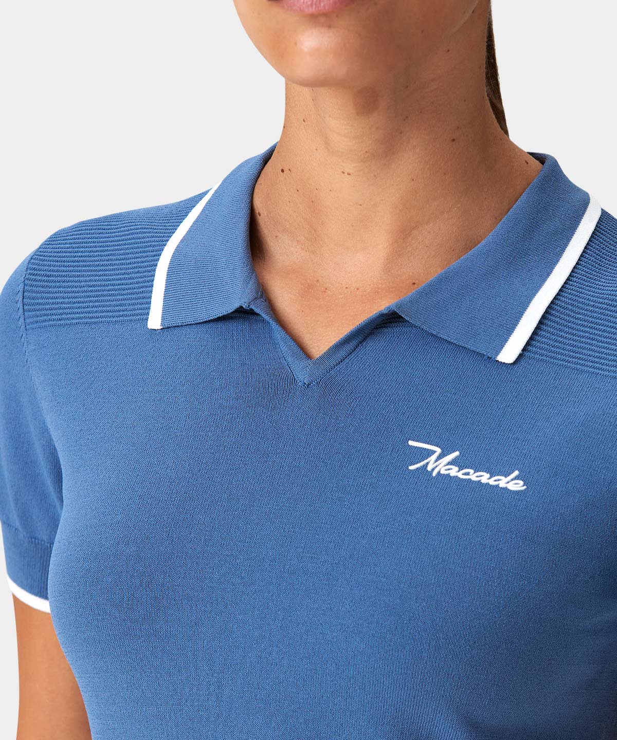 Slate Blue Range Knit Polo