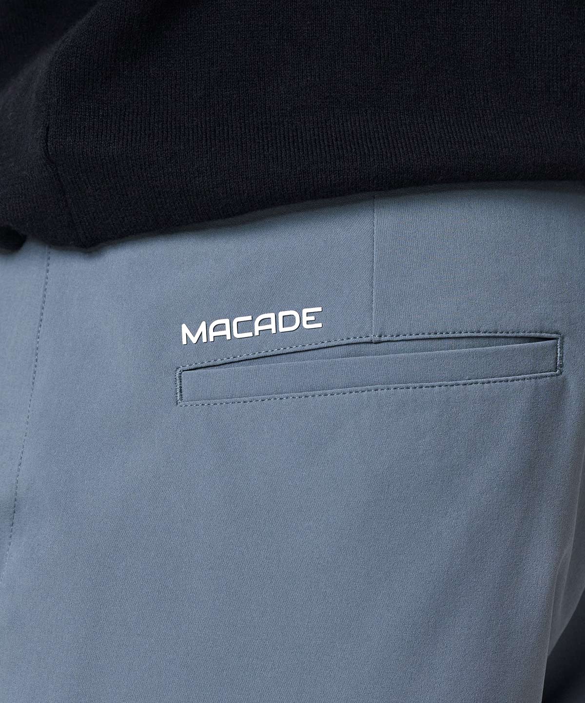 Slate Blue Four-Way Stretch Shorts Macade Golf