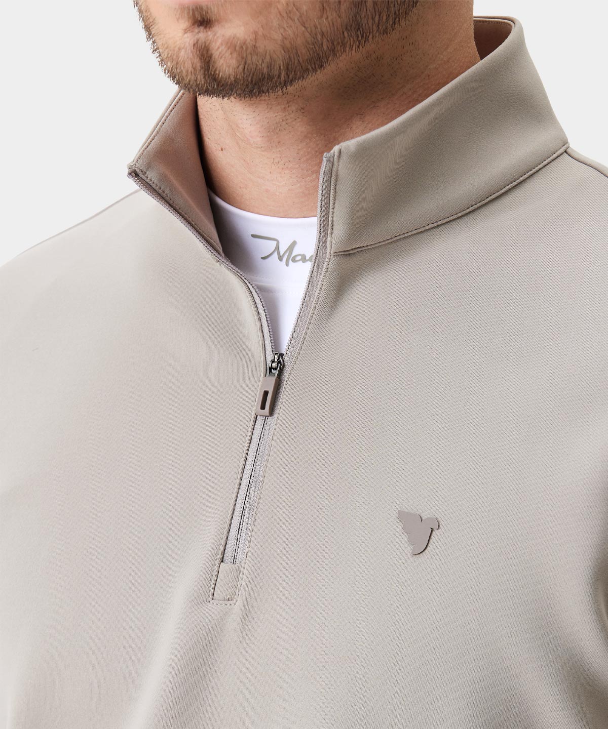 Taupe Therma Quarter Zip Macade Golf