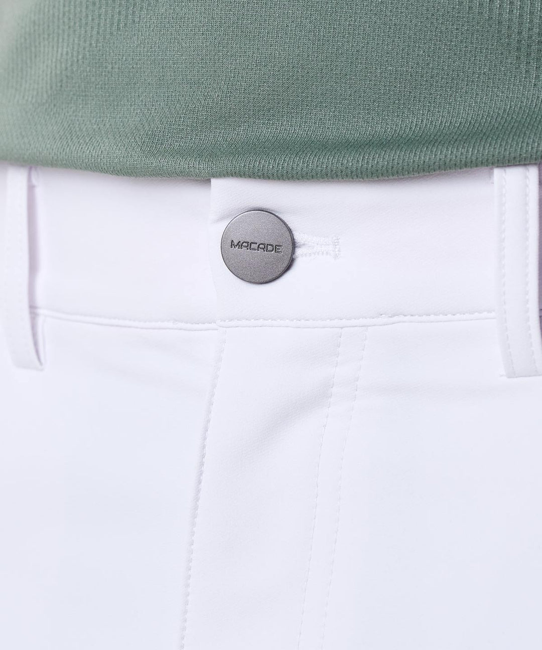 Travis White Stretch Trouser Macadegolf