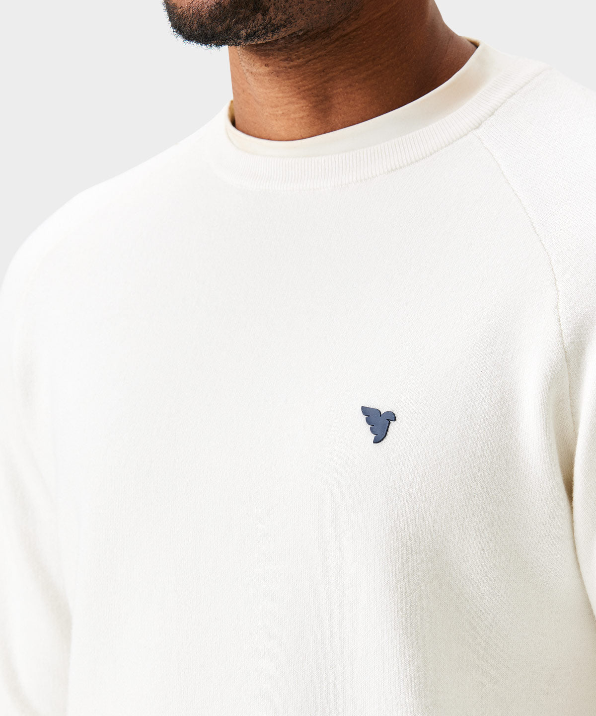 White TX Knit Crewneck Macade Golf