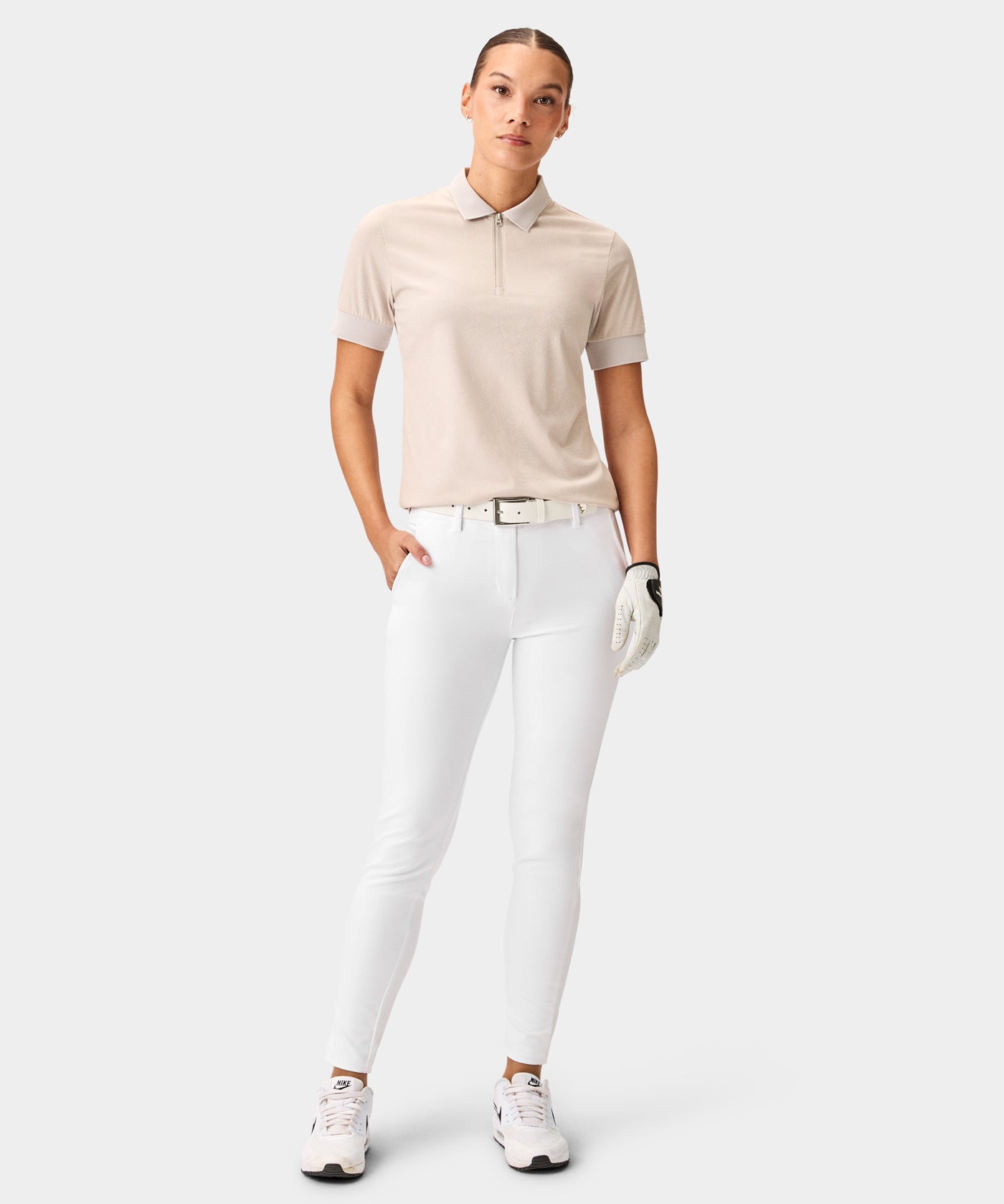 Pearl White Performance Trouser
