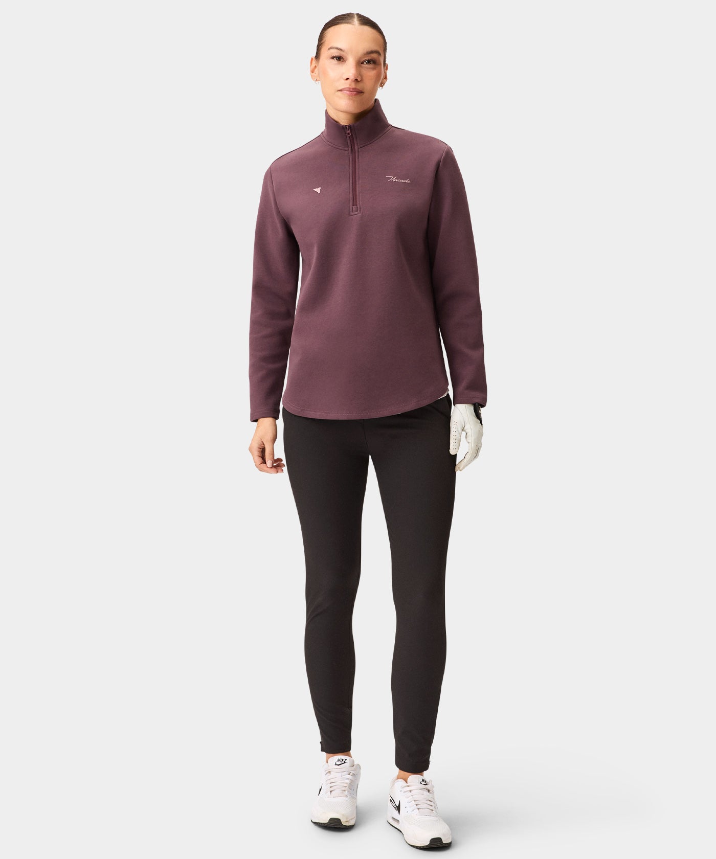 Zoe Mauve Flex Quarter Zip
