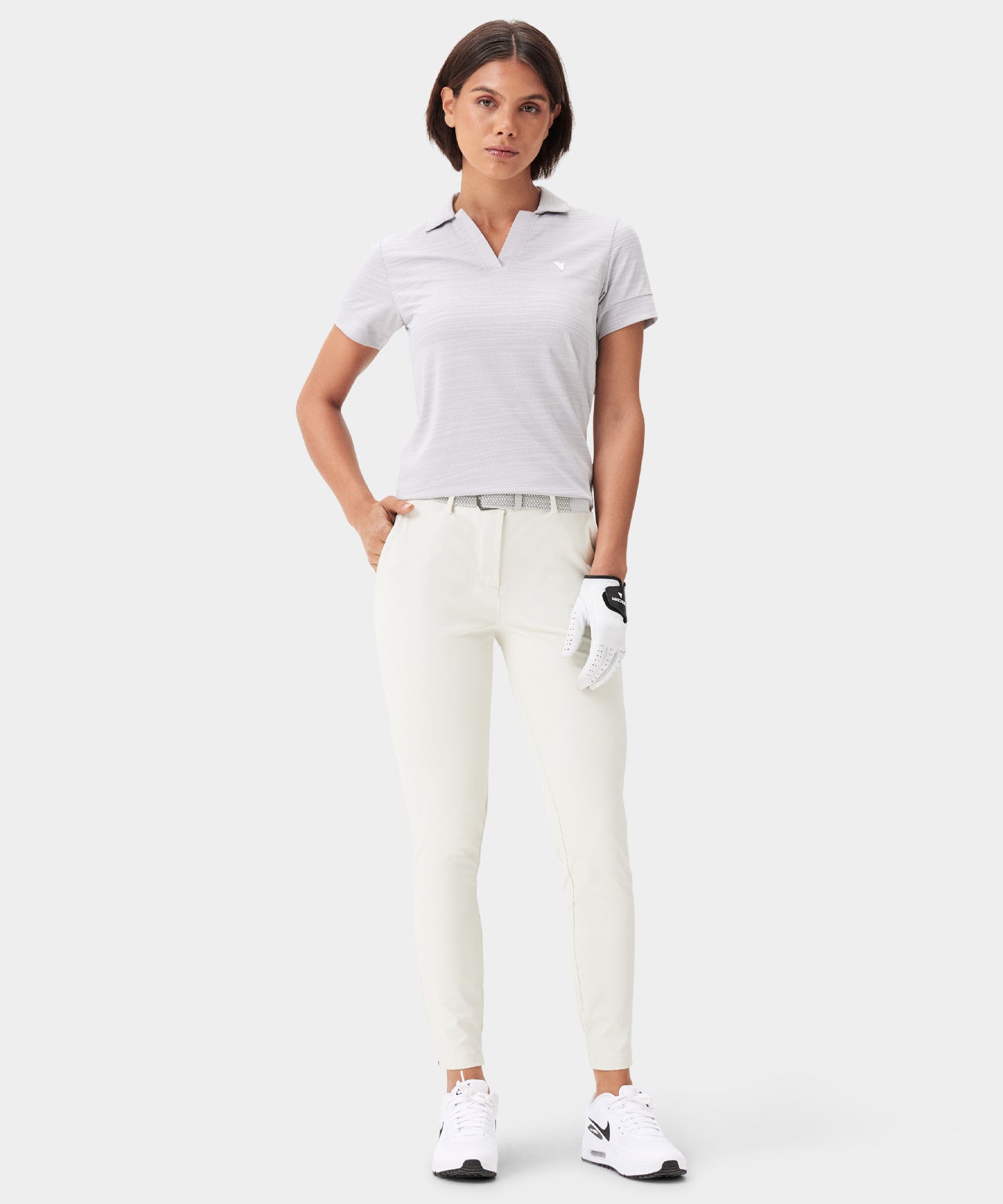 Bone White Four-way Stretch Jogger