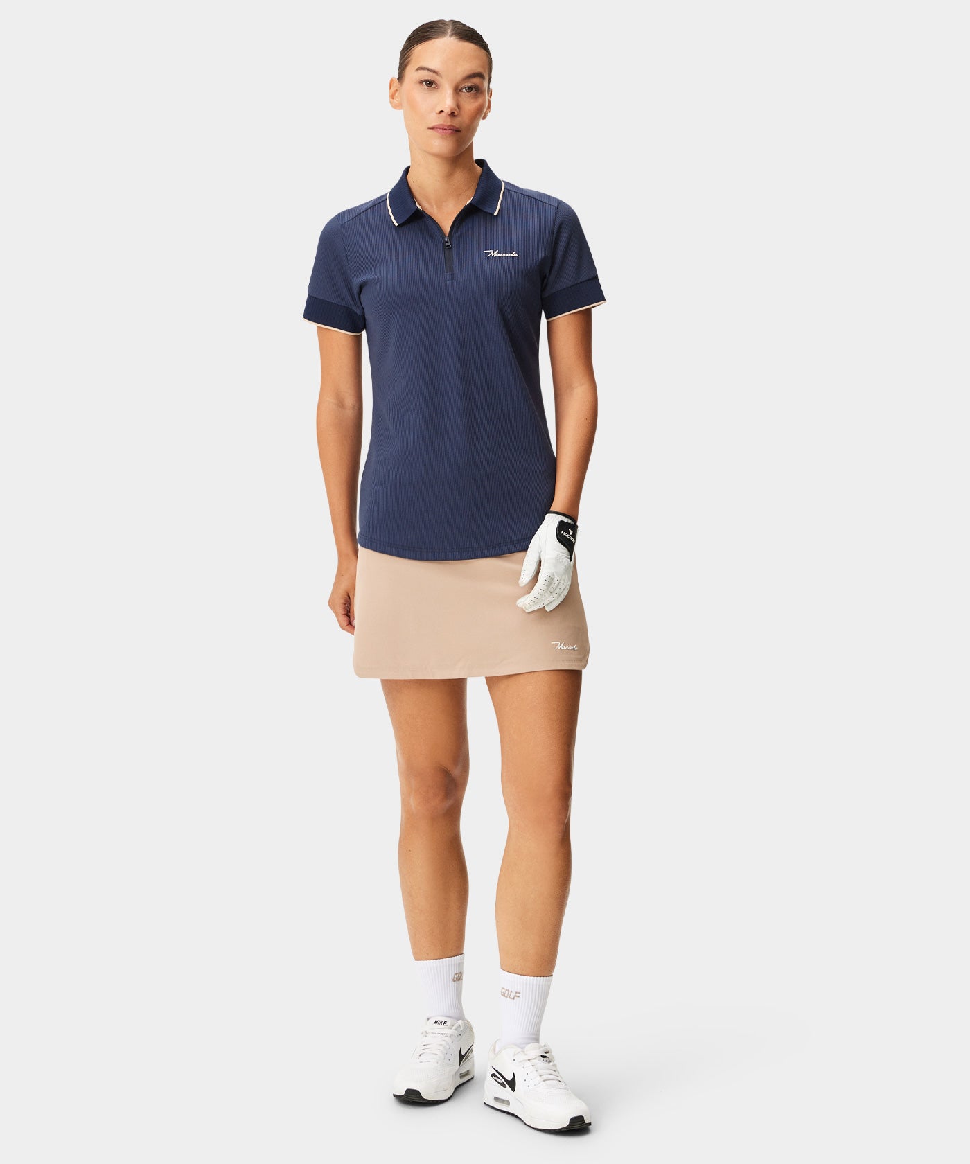Navy Players GT Zip Polo Shirt