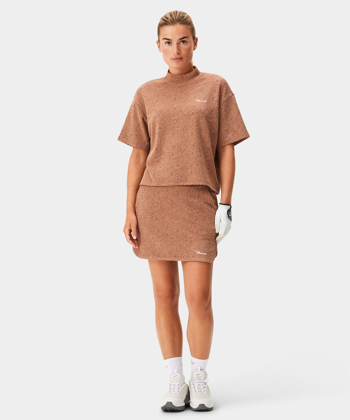 Sienna Mock Neck Players Tee Macade Golf