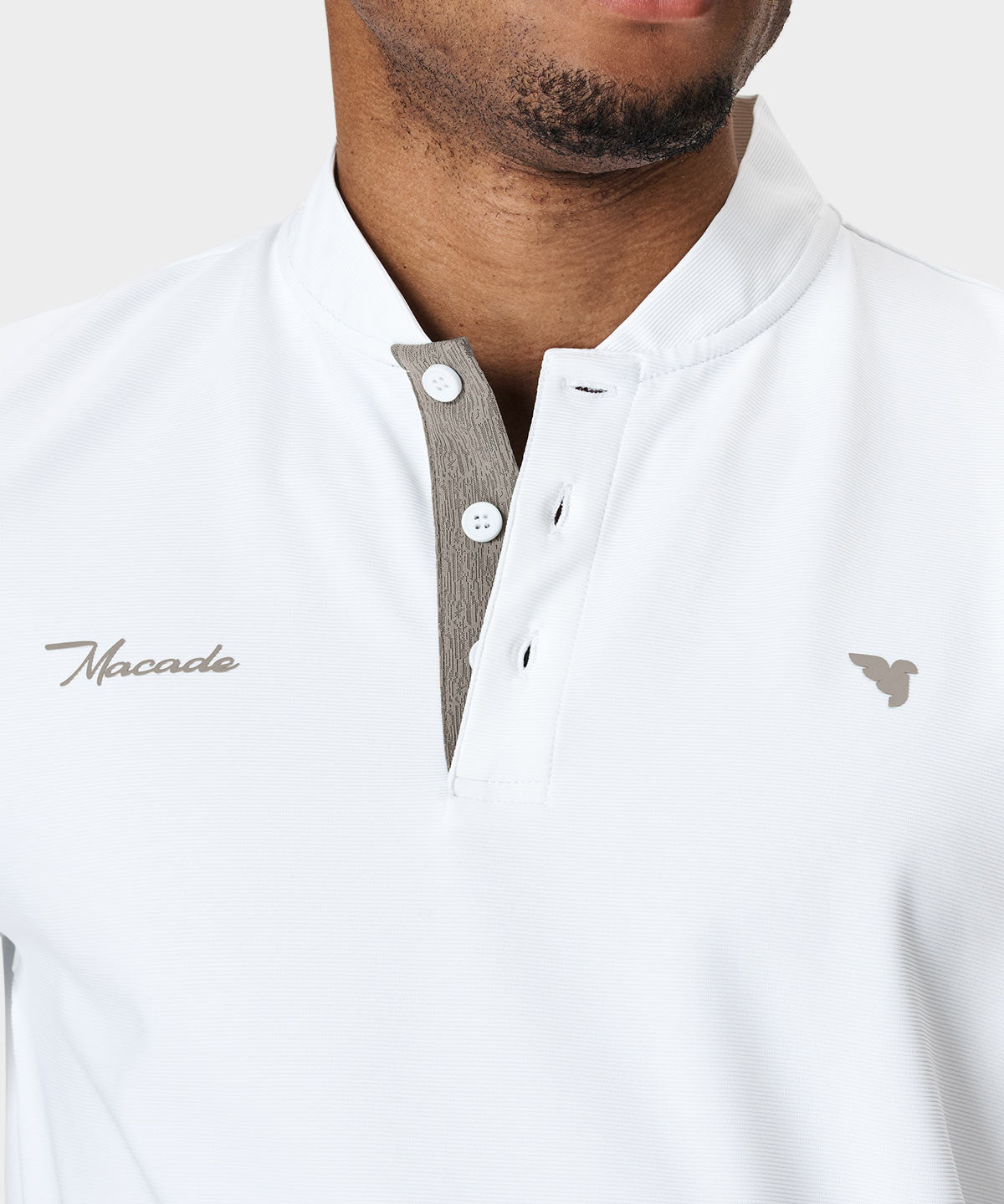 Heath White Bomber Shirt Macade Golf