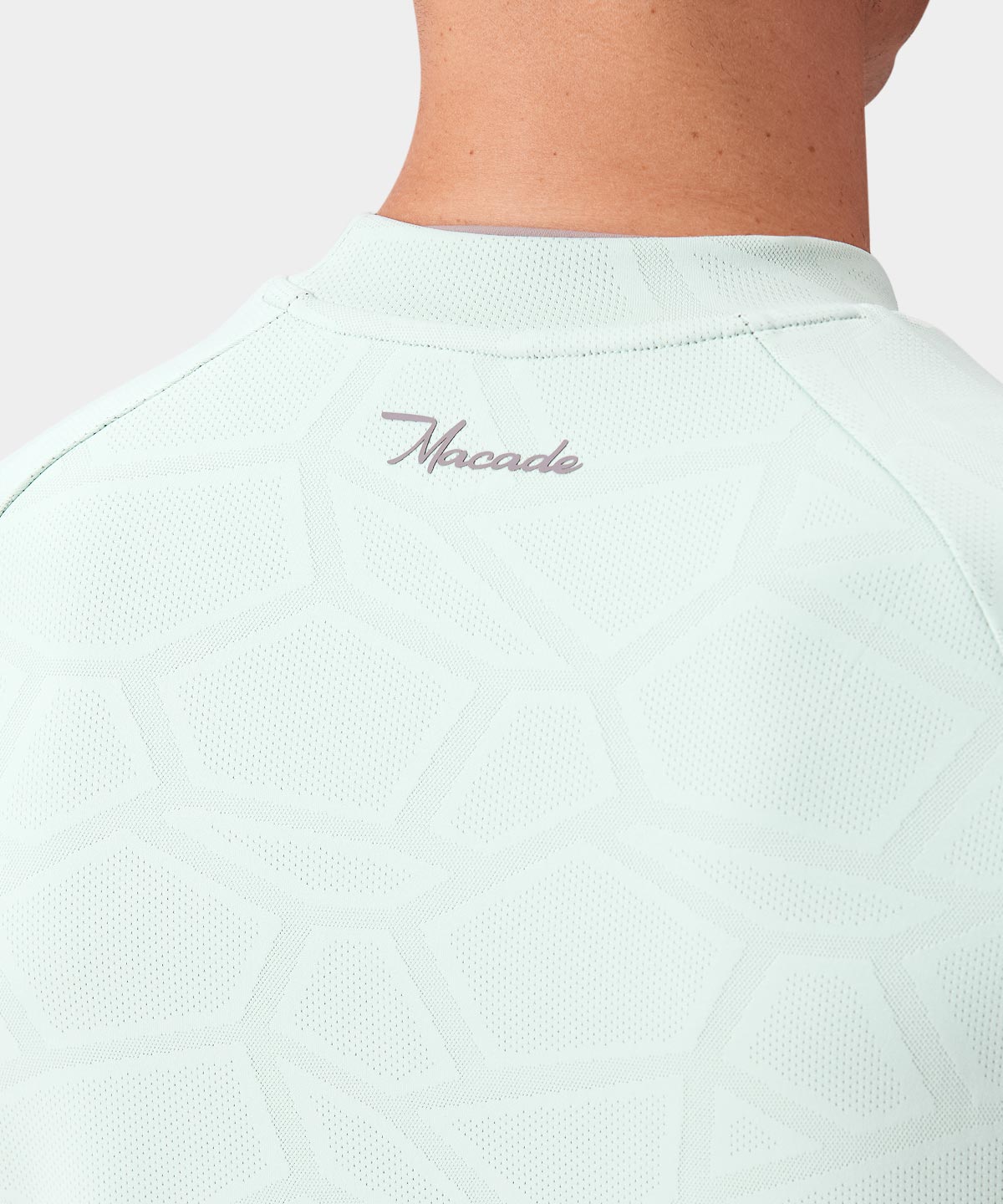 Mint Low Mock Tech Tee Macade Golf