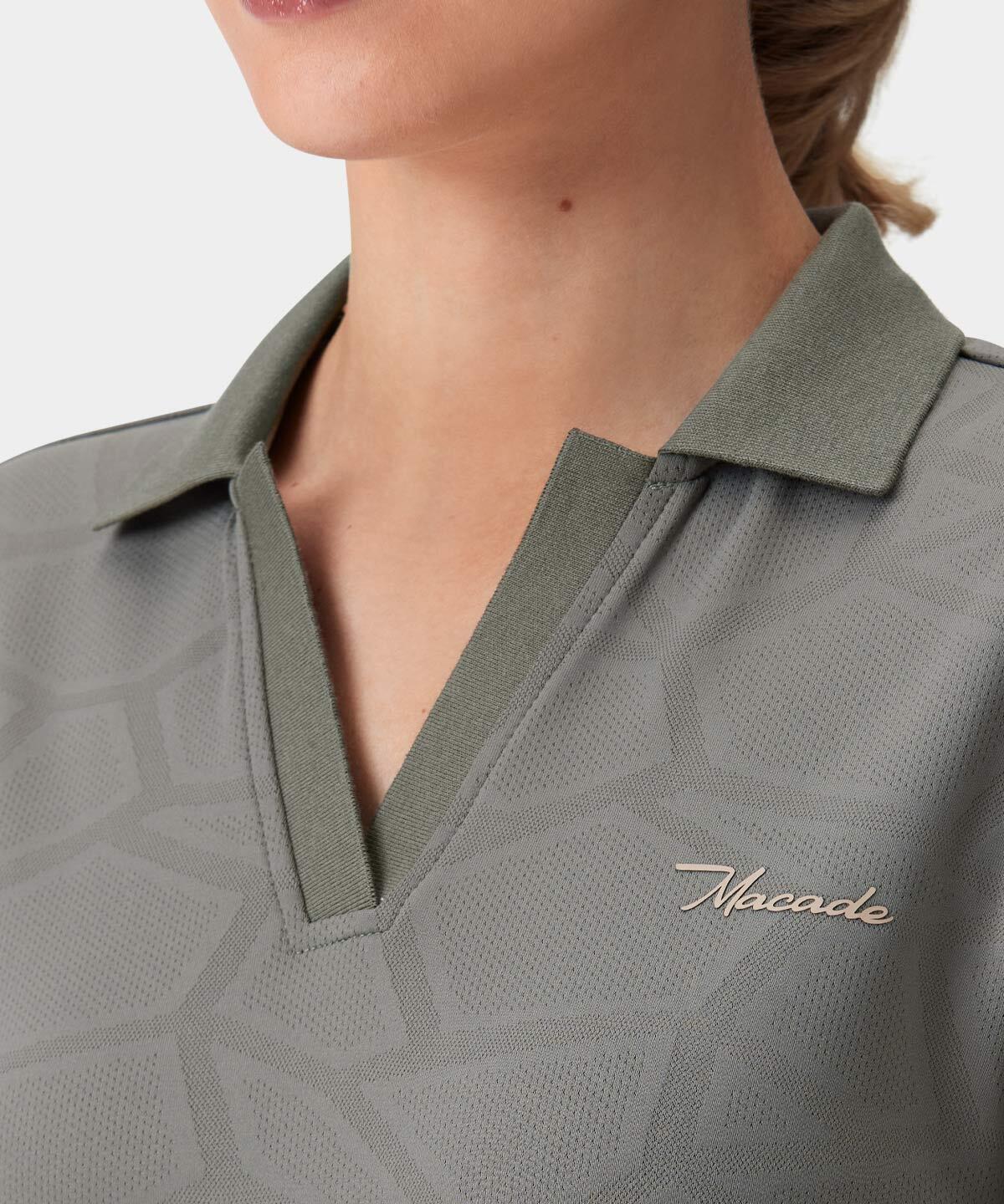 Sadie Olive Tech Long Sleeve Shirt Macade Golf