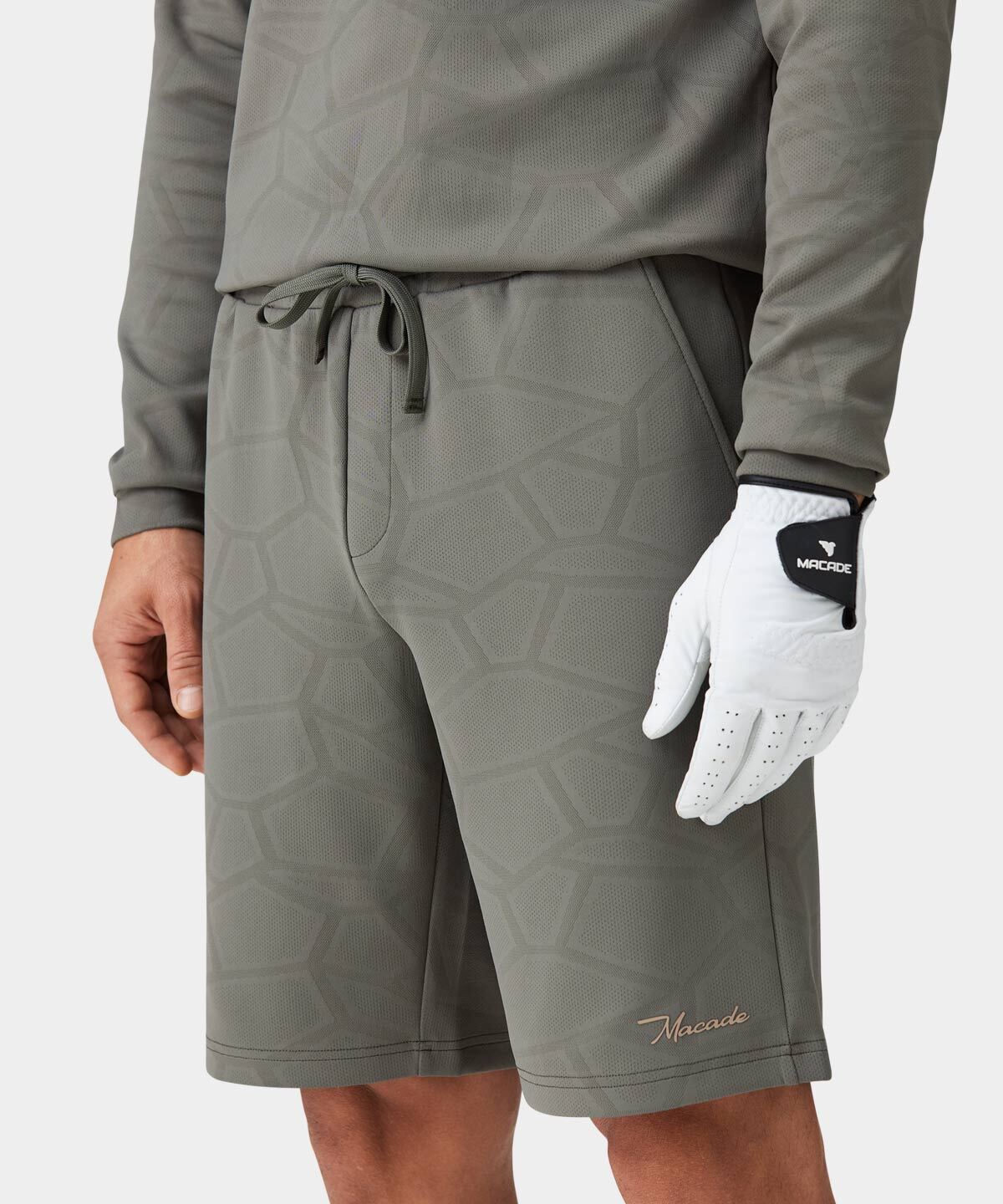 Olive Crossover Tech Shorts Macade Golf