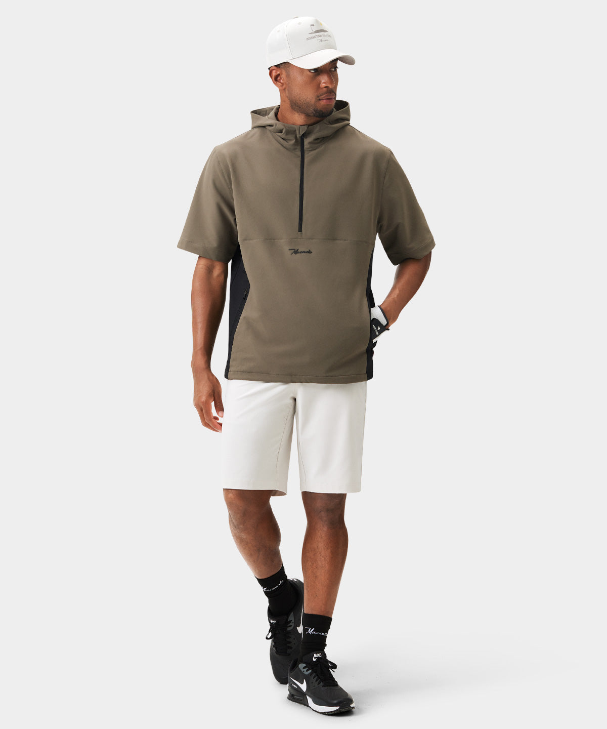 Storm Olive Green Wind Shirt Macade Golf