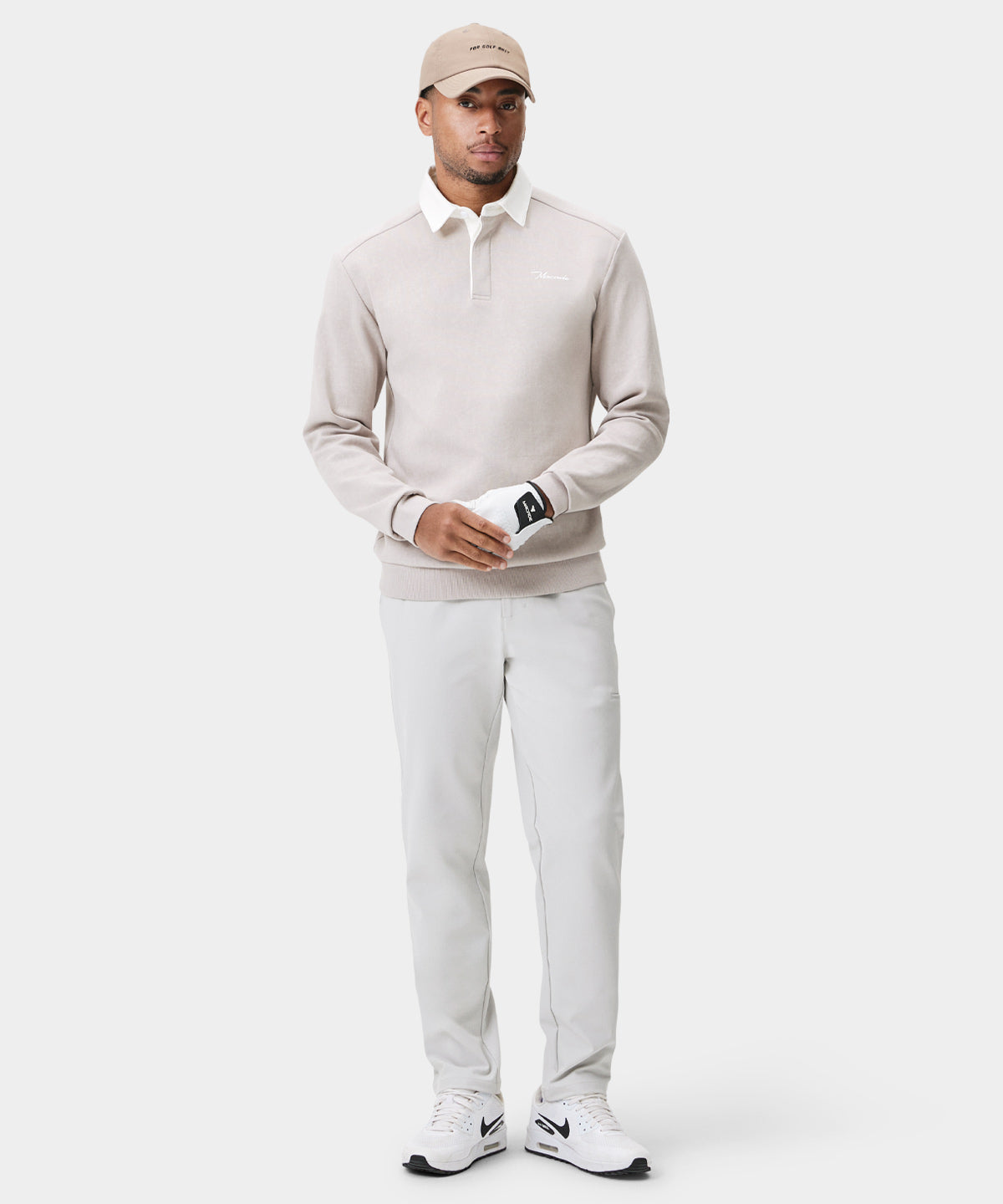 Tan Range Longsleeve Shirt Macade Golf