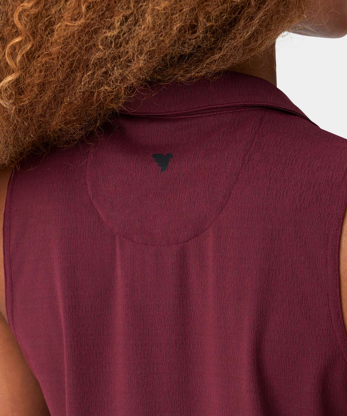 Taylor Burgundy Sleeveless Shirt