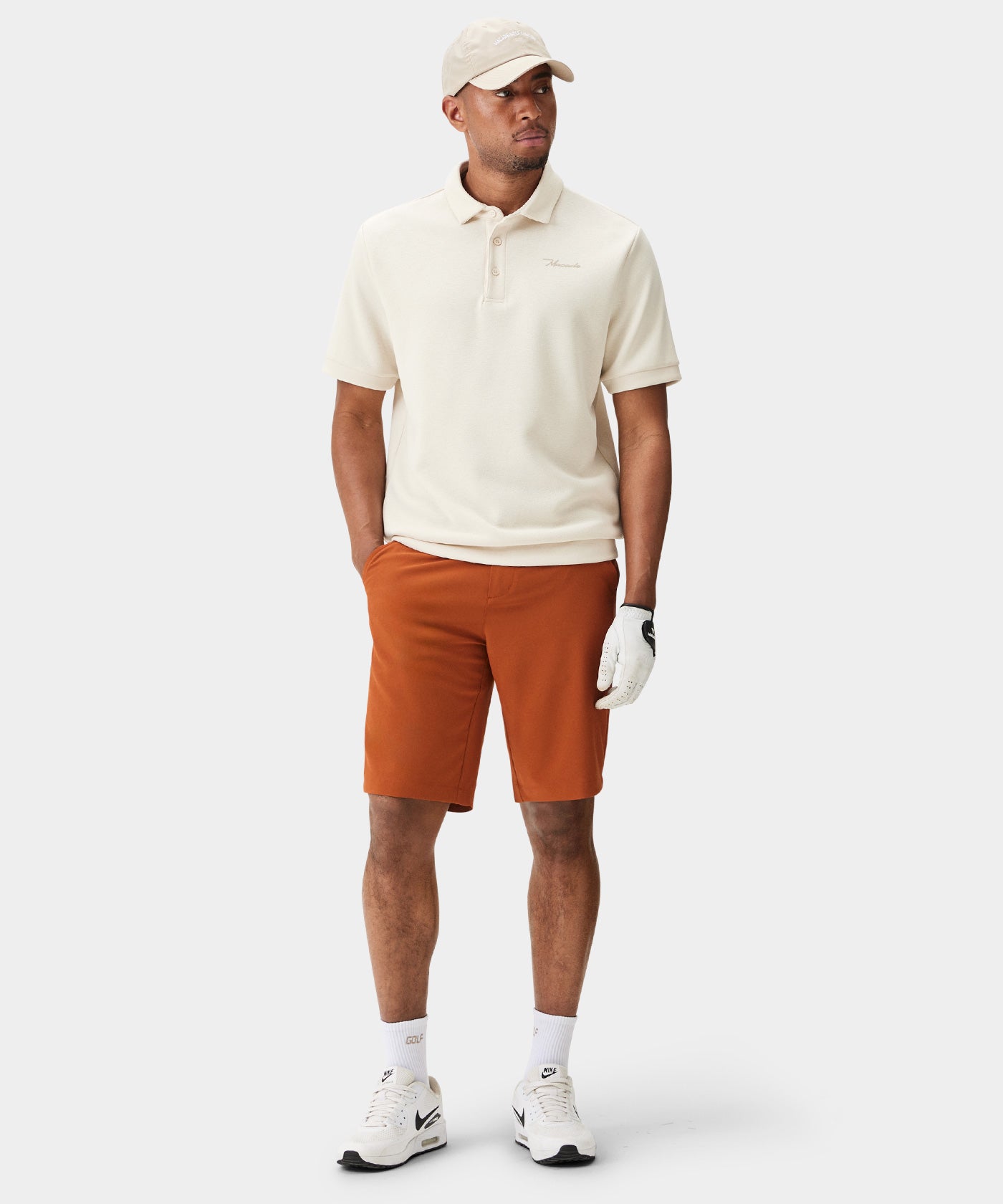 Rust Four-Way Stretch Shorts