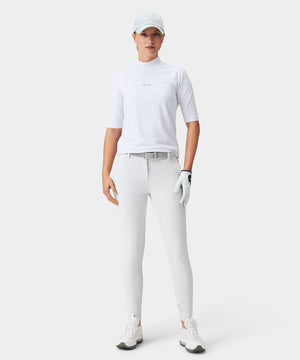 Zoe White Mock Neck Shirt Macade Golf