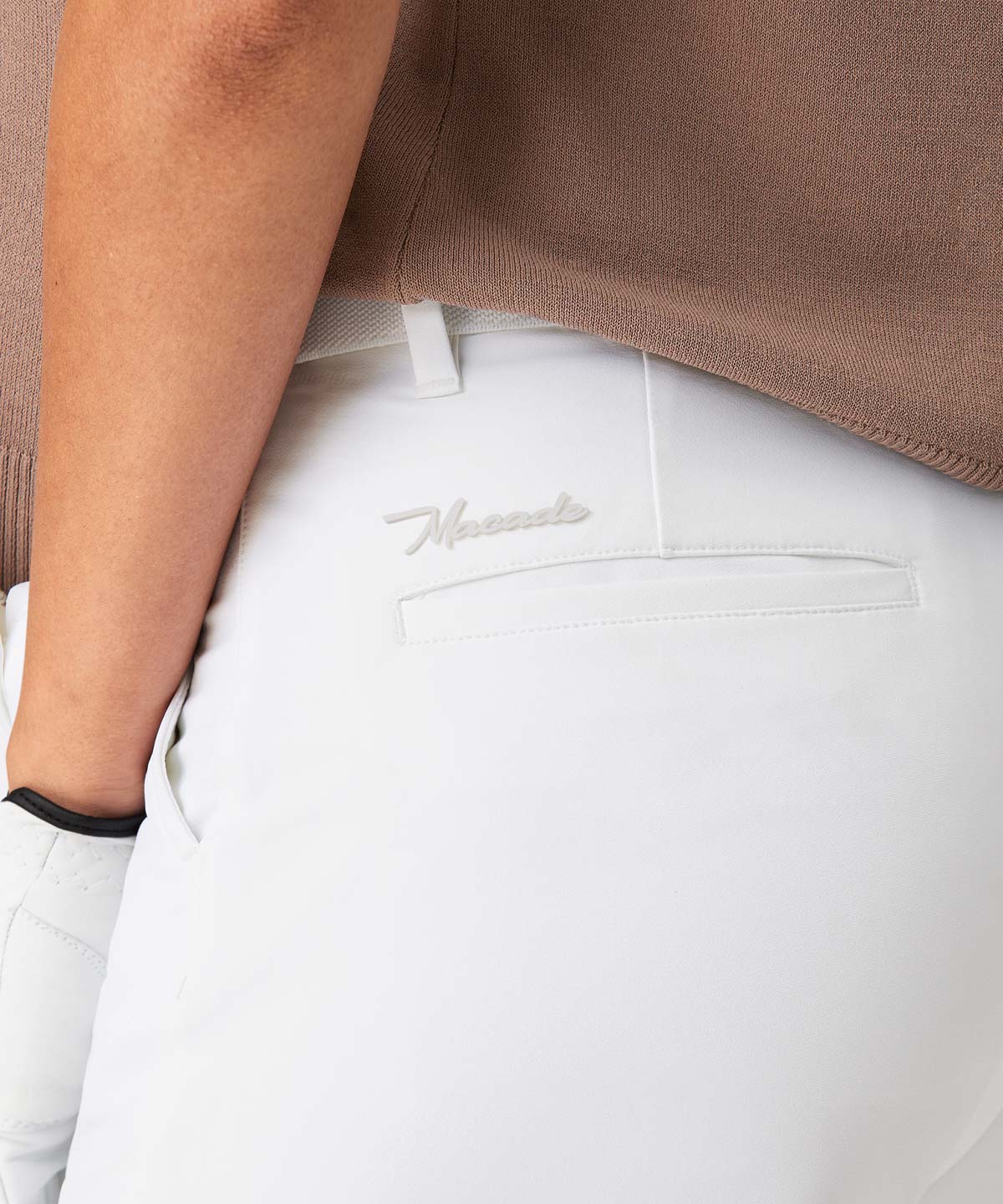 White Flex Shorts Macade Golf