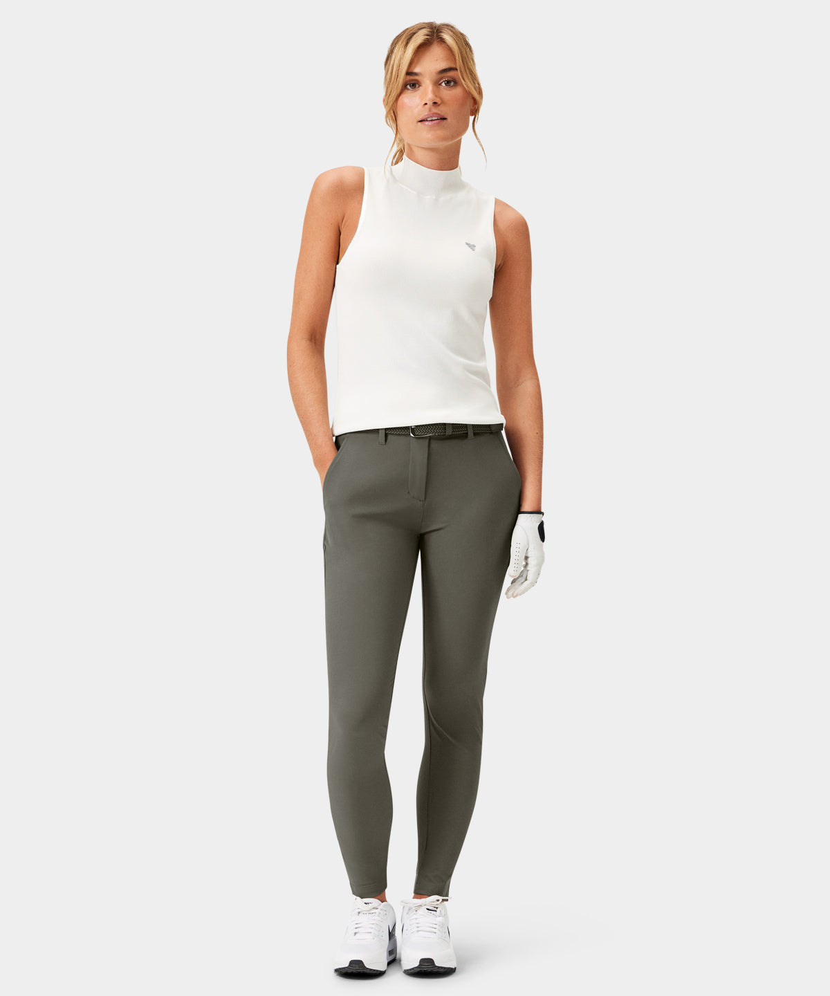 Olive Green Four-Way Stretch Jogger Macade Golf