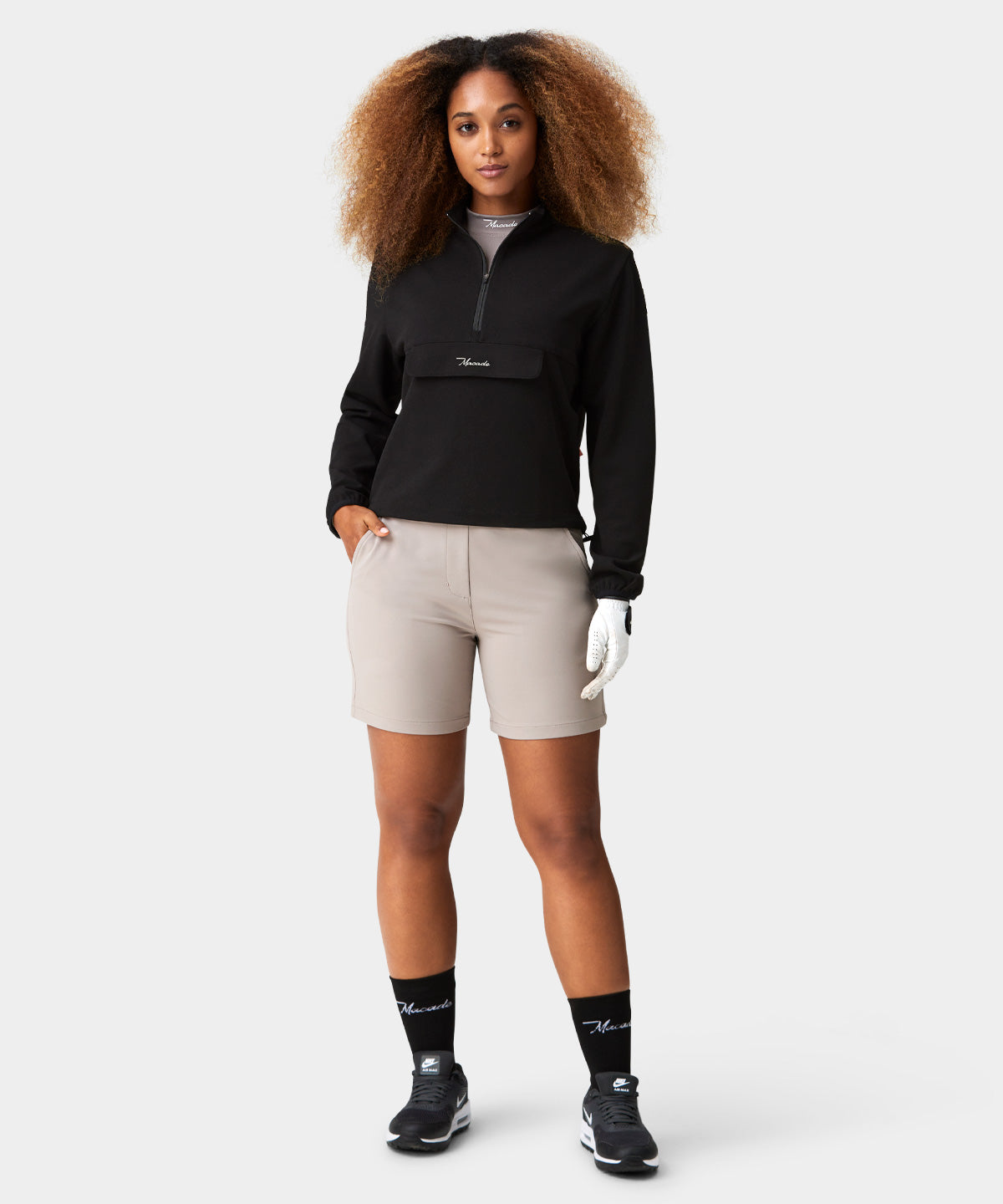 Skylar Black Cropped Air Anorak Macade Golf