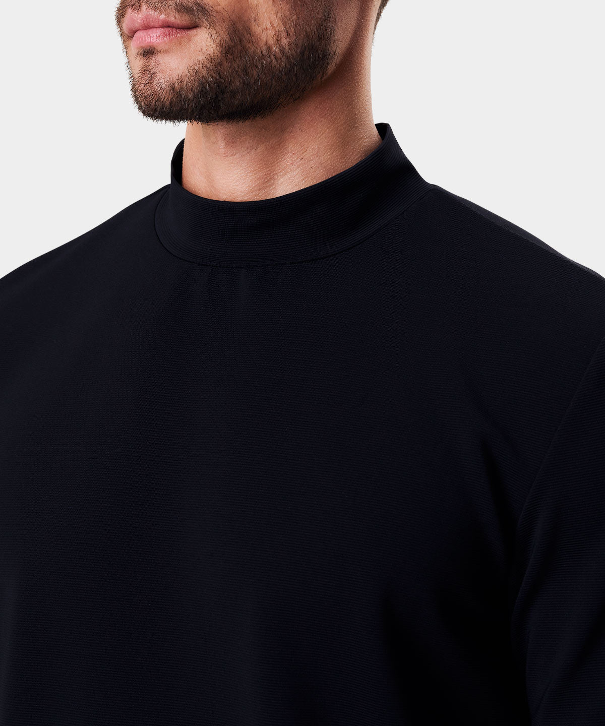 Heath Black Mock Tee Macade Golf
