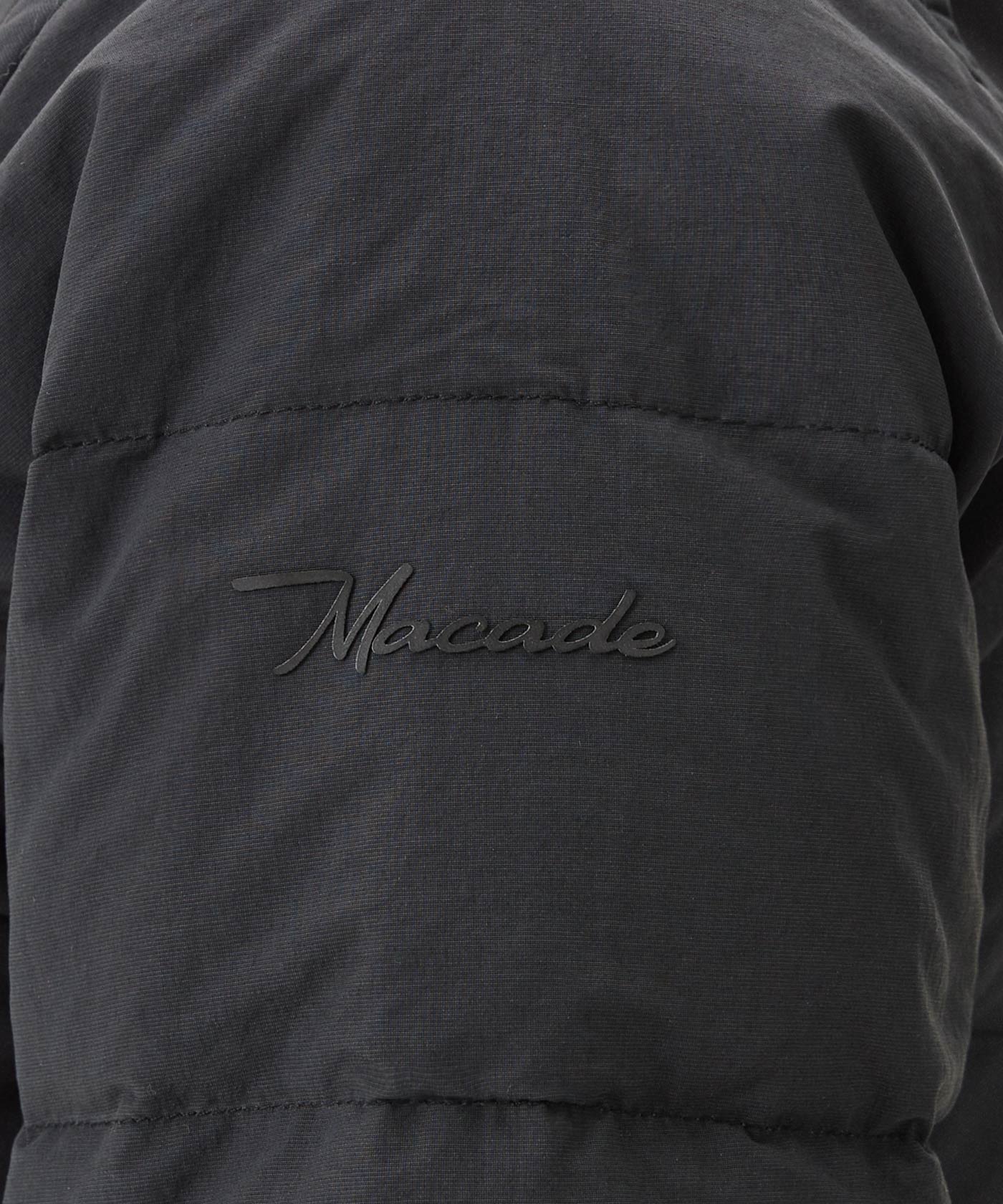 Black Padded Core Tech Jacket