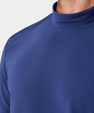Heath Spruce Blue Mock Tee Macade Golf
